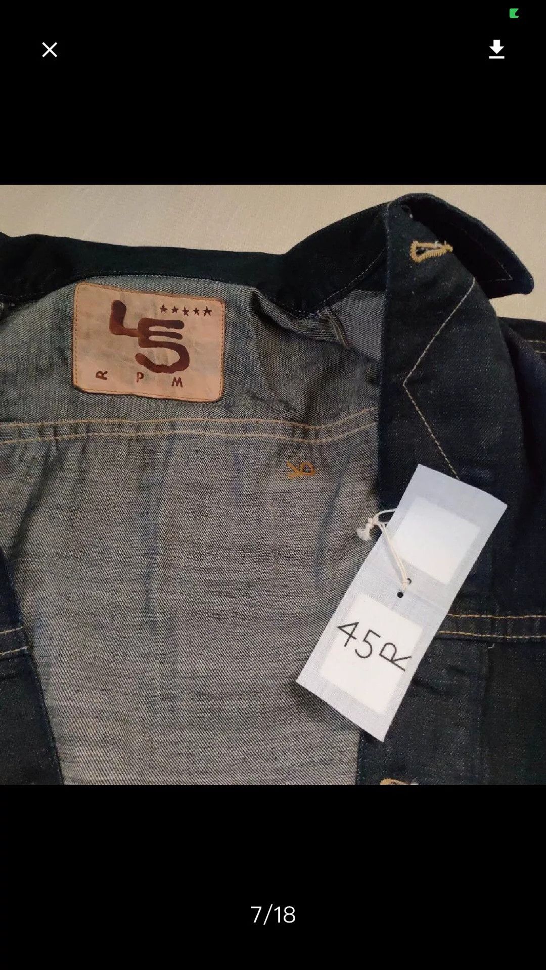 45rpm Oversized Black Denim Jacket Size US XL / EU 56 / 4 - 4 Thumbnail
