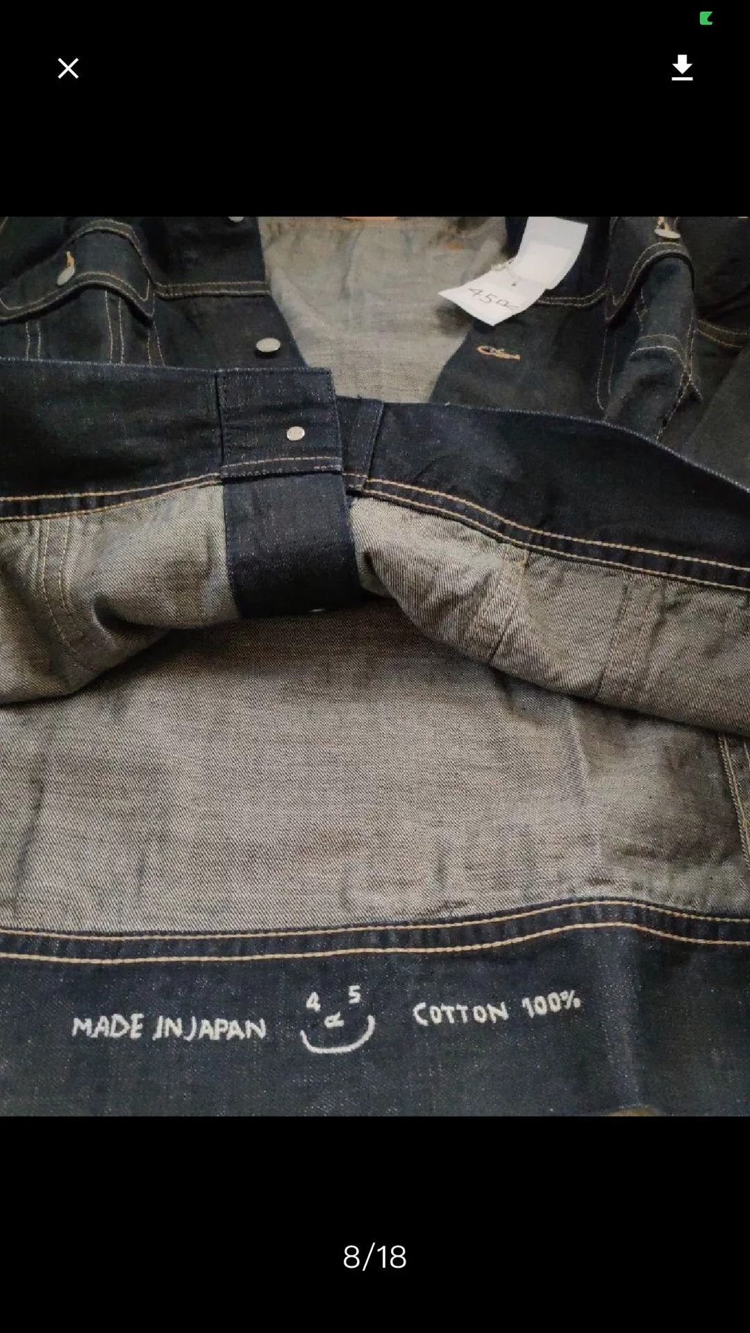 45rpm Oversized Black Denim Jacket Size US XL / EU 56 / 4 - 6 Thumbnail