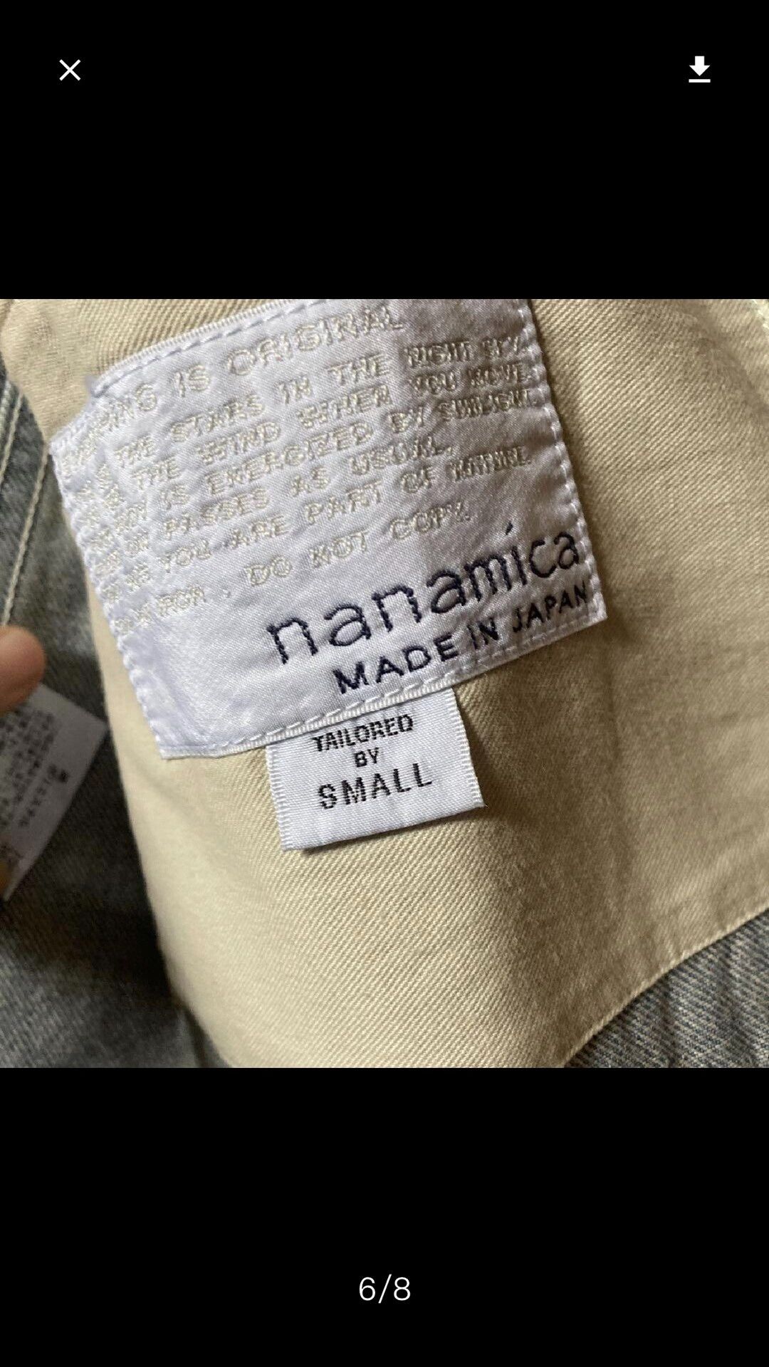 Nanamica Nanamica Indigo Bleach Denim Jacket Size US L / EU 52-54 / 3 - 6 Thumbnail