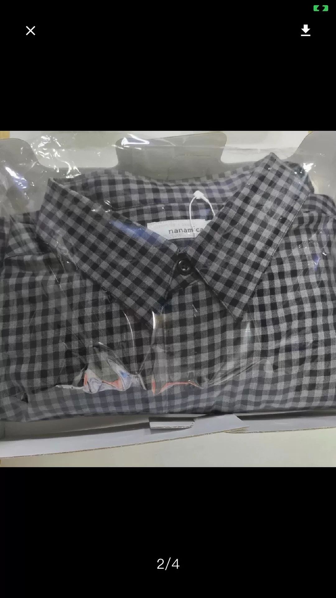 Nanamica New Navy Checkered Shirt for Men Size US L / EU 52-54 / 3 - 9 Thumbnail