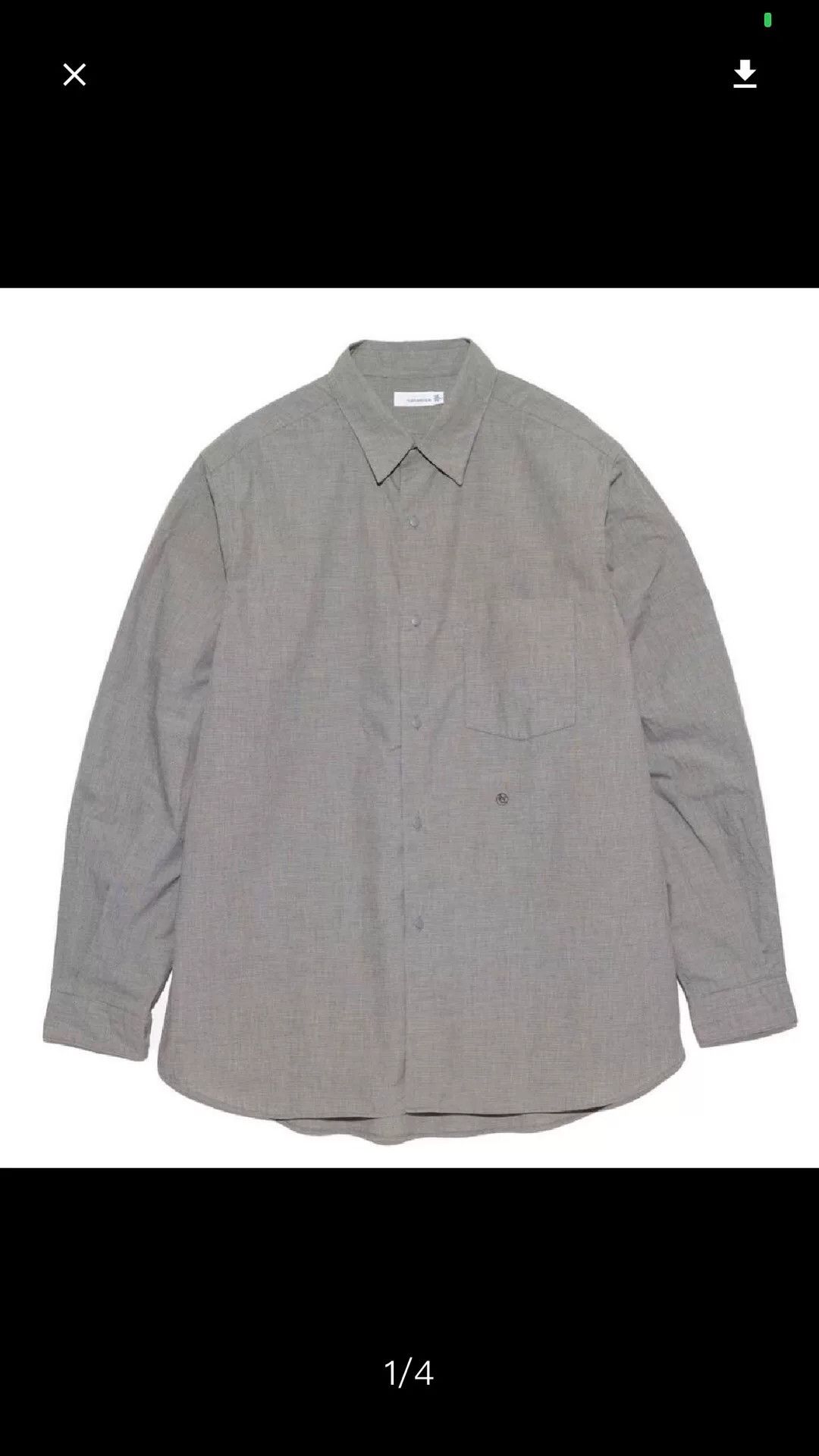 Nanamica Minimalist Gray Button-up Shirt Size US S / EU 44-46 / 1 - 2 Thumbnail