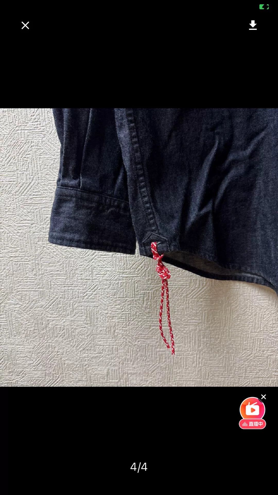 Beams Japan BEAMS JAPAN Denim Shirt with Red Accents Size US M / EU 48-50 / 2 - 4 Thumbnail