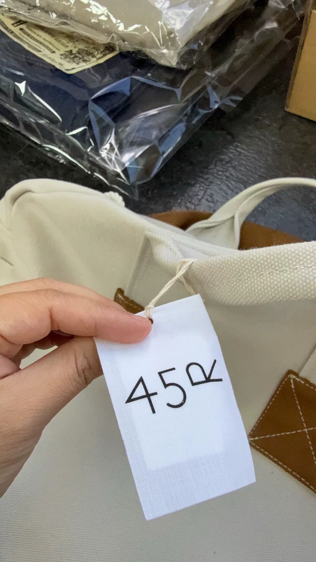 45rpm 45R Canvas Boston Tote Bag Size ONE SIZE - 8 Thumbnail