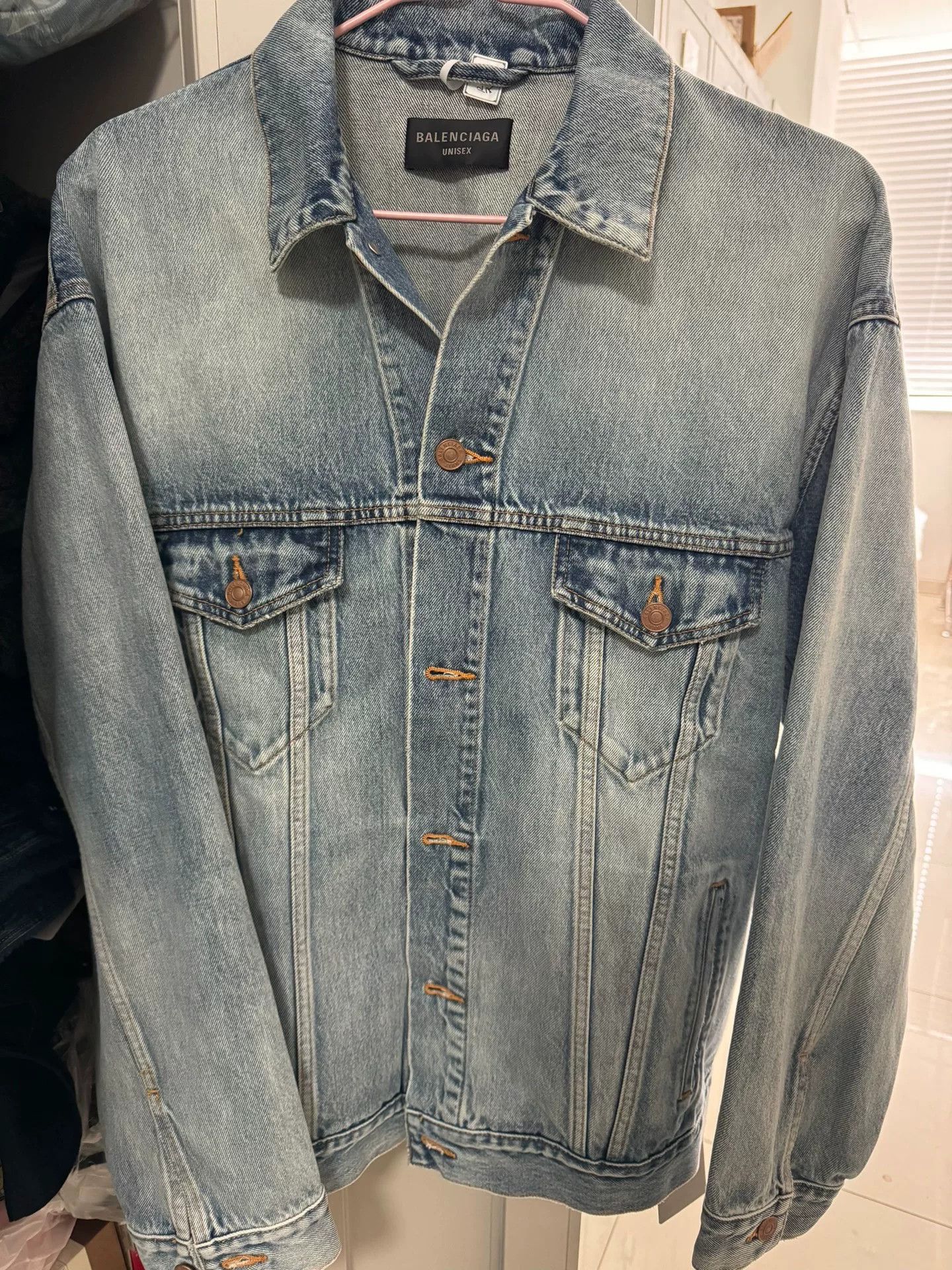 Balenciaga Balenciaga Double B Denim Jacket Size S Size US S / EU 44-46 / 1 - 2 Thumbnail