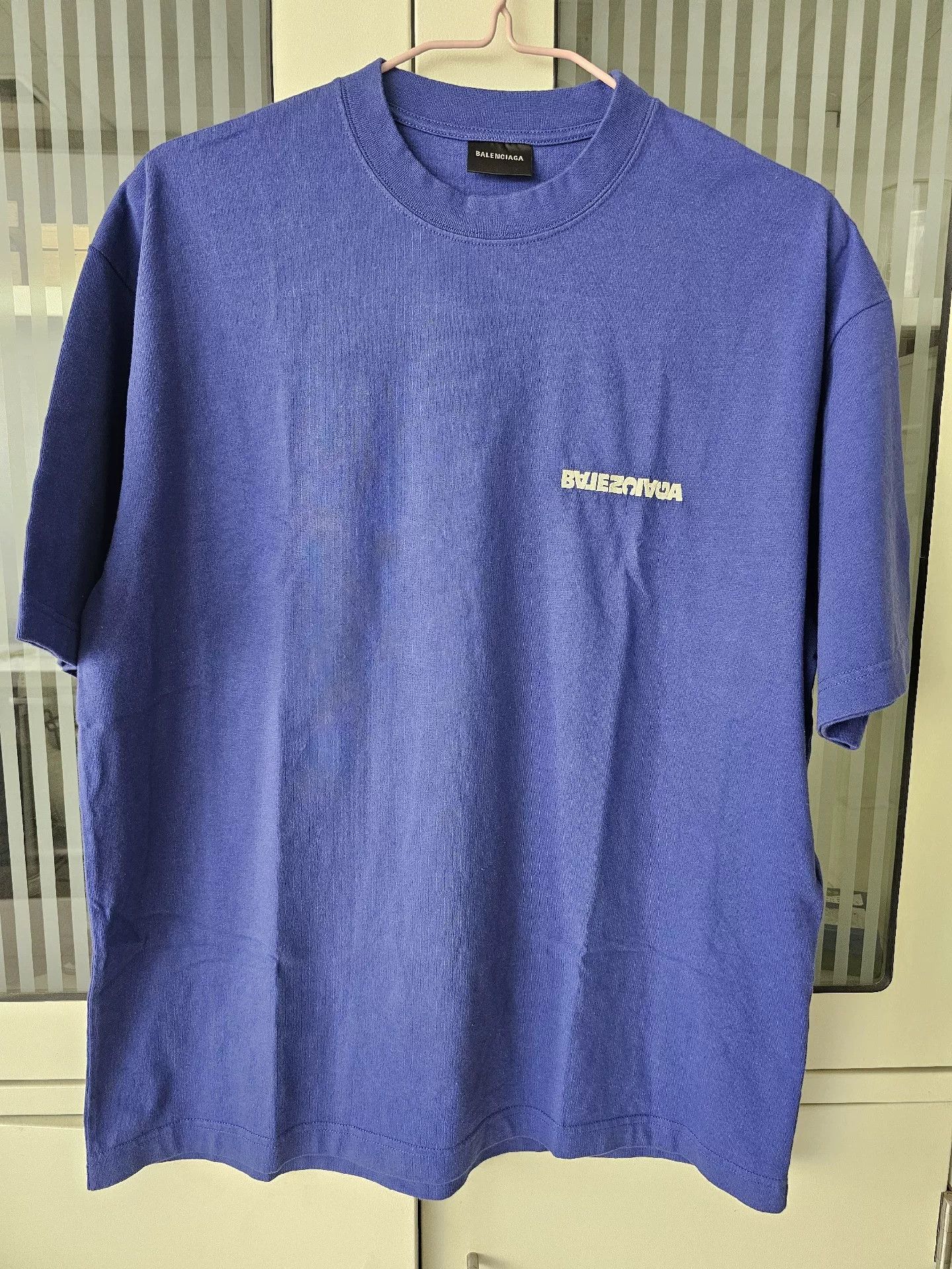 Balenciaga Balenciaga Blue Short Sleeve T-Shirt Size US S / EU 44-46 / 1 - 2 Thumbnail