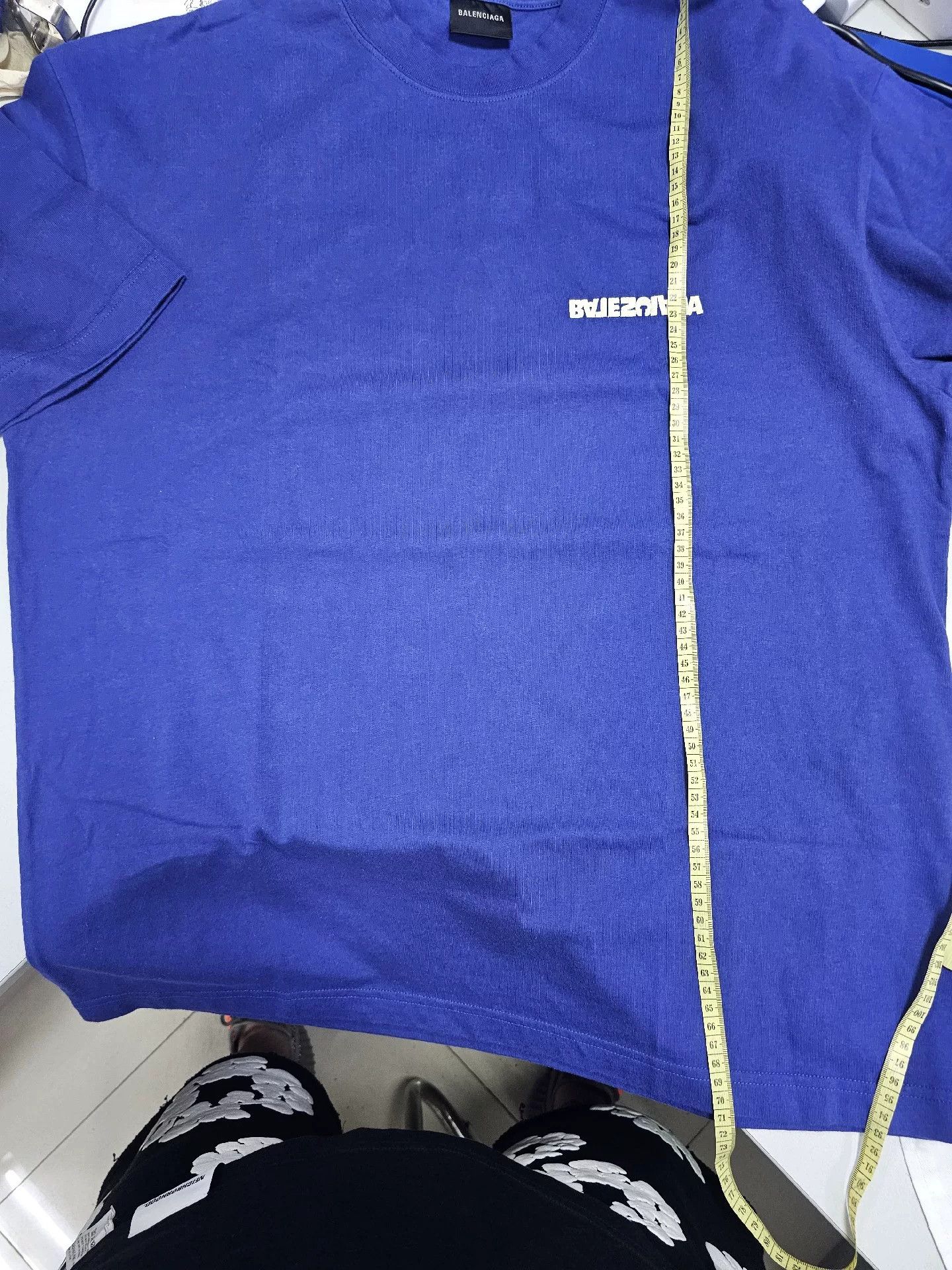 Balenciaga Balenciaga Blue Short Sleeve T-Shirt Size US S / EU 44-46 / 1 - 5 Thumbnail