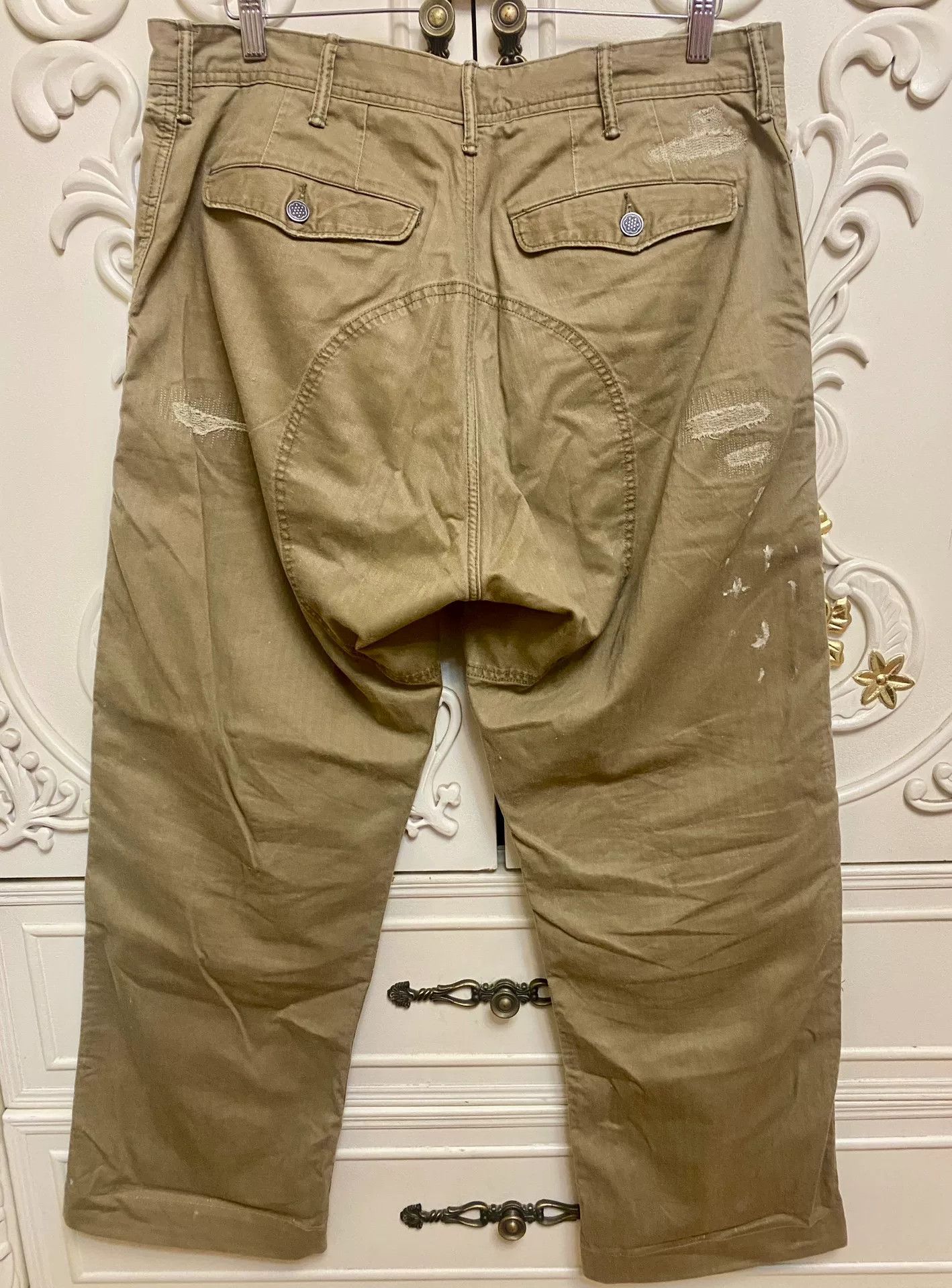 RRL Ralph Lauren Distressed Double RL RRL Cargo Pants Size US 36 / EU 52 - 8 Thumbnail