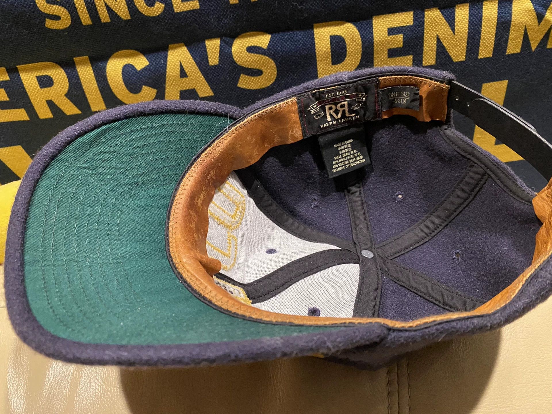 RRL Ralph Lauren Double RL Military Wool Baseball Cap Size ONE SIZE - 9 Thumbnail