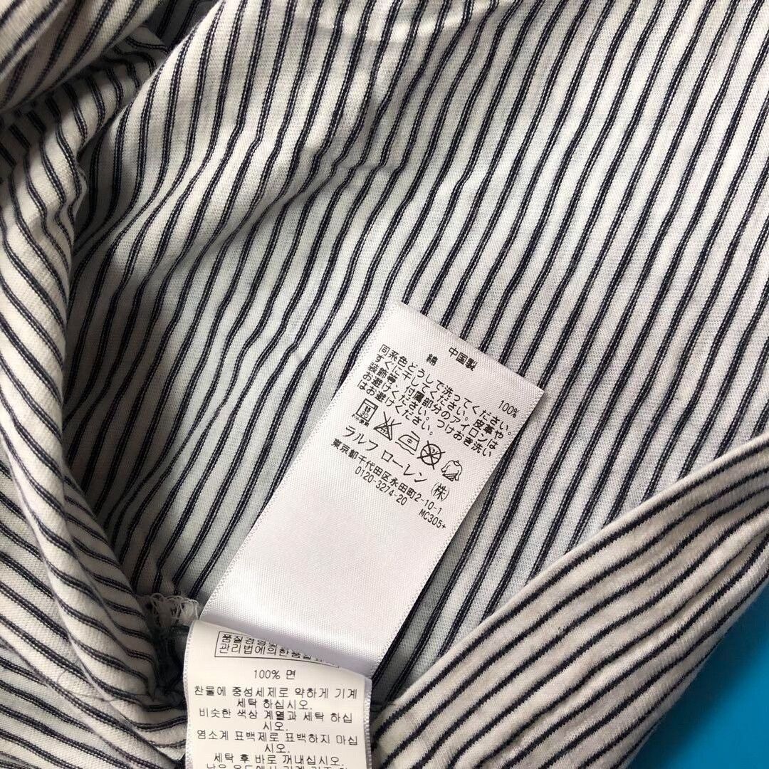 RRL Ralph Lauren Rare 2000s Double RL Striped Tee Size US L / EU 52-54 / 3 - 4 Thumbnail