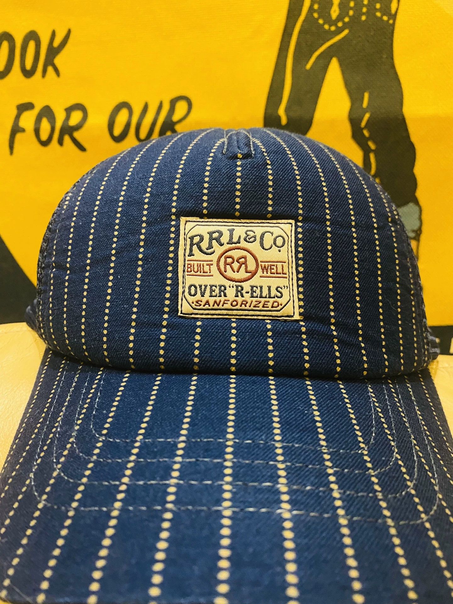 RRL Ralph Lauren RRL Wabash Blue Dye Baseball Cap Size ONE SIZE - 3 Thumbnail