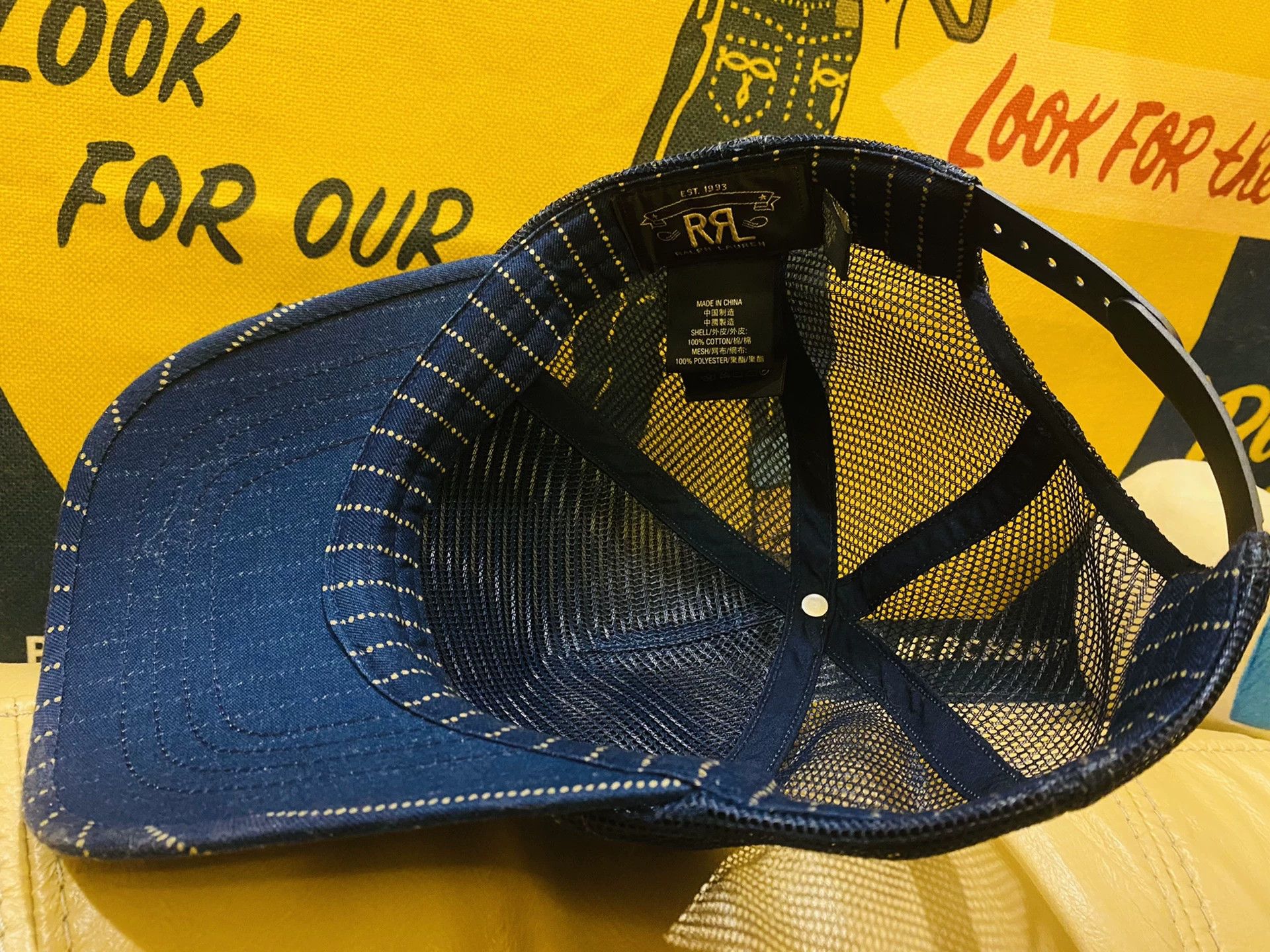 RRL Ralph Lauren RRL Wabash Blue Dye Baseball Cap Size ONE SIZE - 8 Thumbnail