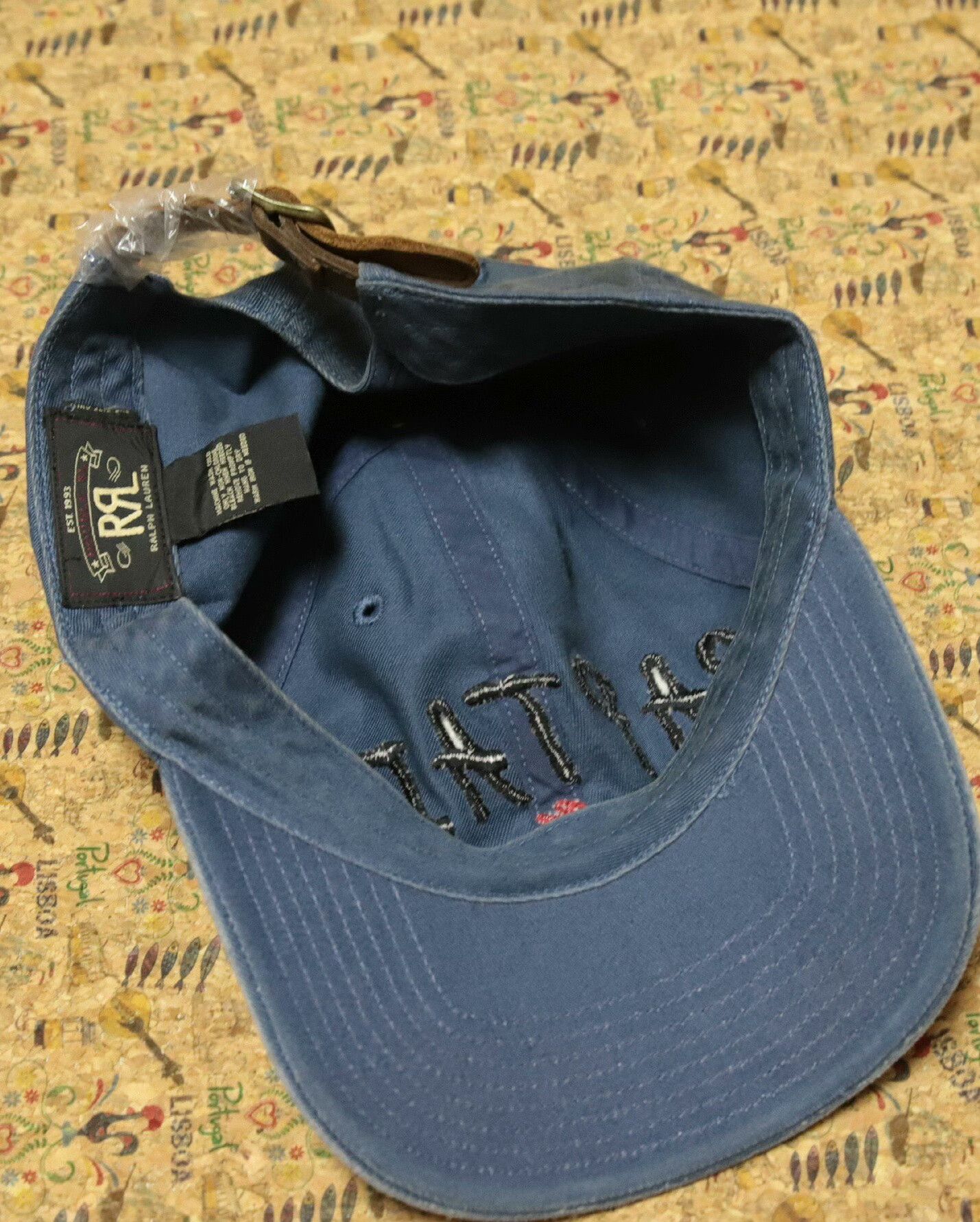 RRL Ralph Lauren Vintage Military Blue Captain Baseball Cap Size ONE SIZE - 8 Thumbnail