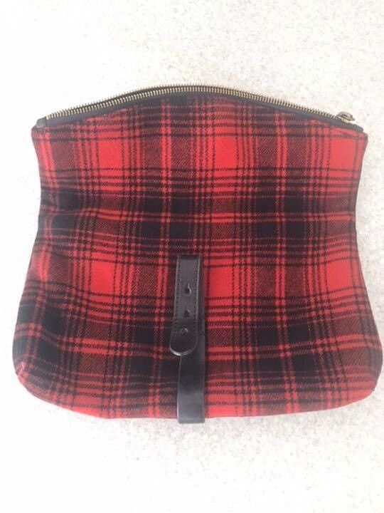 RRL Ralph Lauren Ralph Lauren RRL Plaid Wool Leather Clutch Size ONE SIZE - 8 Thumbnail
