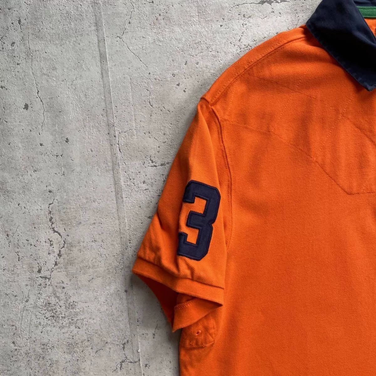 Polo Ralph Lauren Vintage Polo Ralph Lauren Orange Polo Shirt Size US XL / EU 56 / 4 - 4 Thumbnail