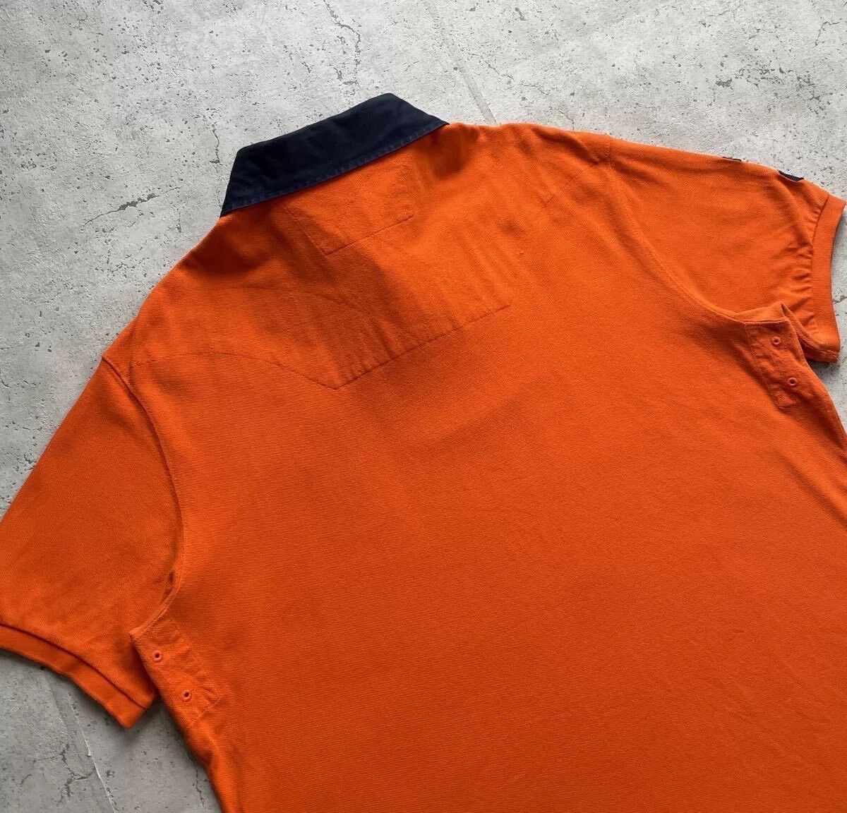 Polo Ralph Lauren Vintage Polo Ralph Lauren Orange Polo Shirt Size US XL / EU 56 / 4 - 7 Thumbnail