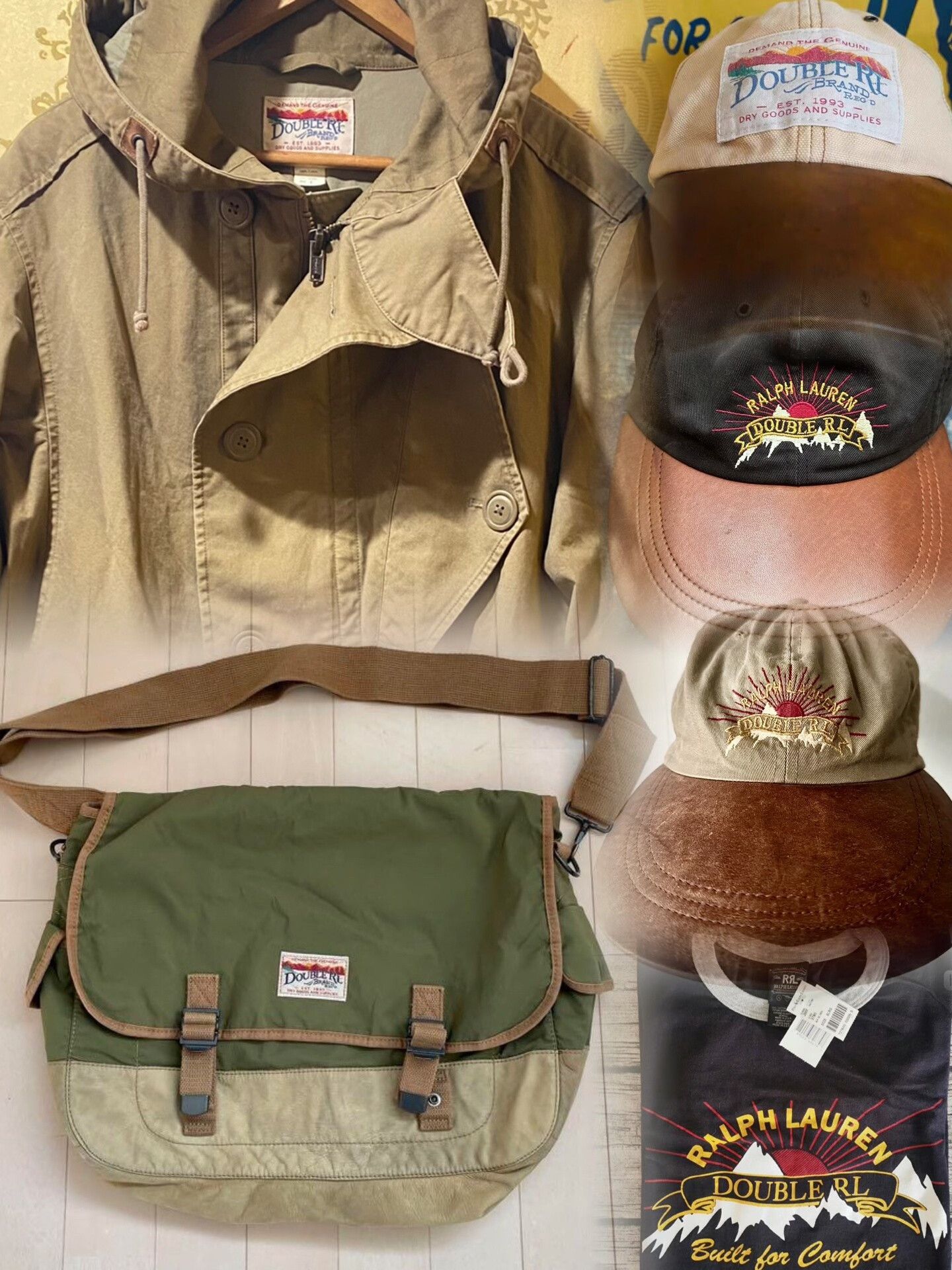 RRL Ralph Lauren Double RL Vintage Sunset Logo Cap Size ONE SIZE - 7 Thumbnail
