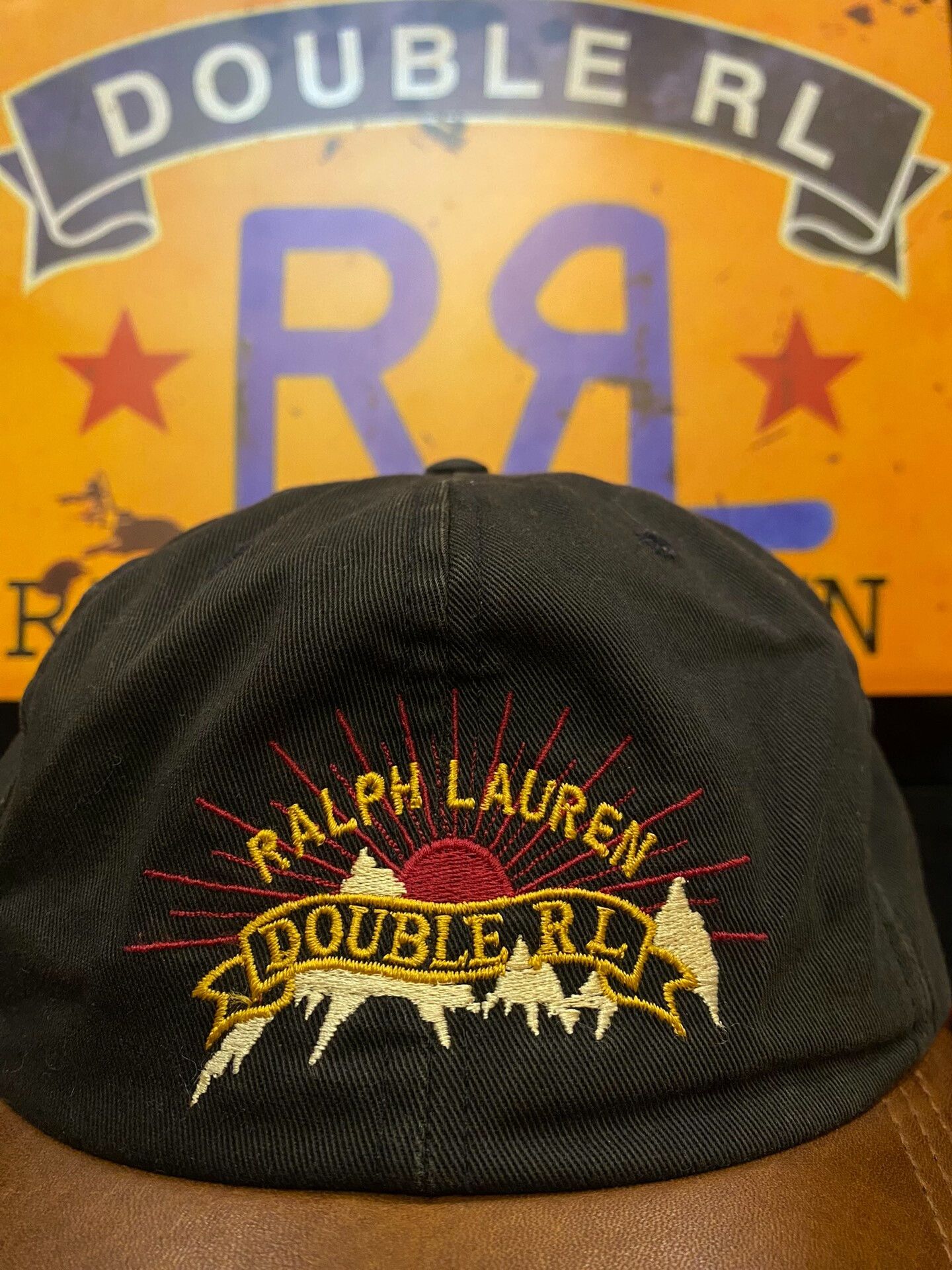 RRL Ralph Lauren Double RL Vintage Sunset Logo Cap Size ONE SIZE - 4 Thumbnail