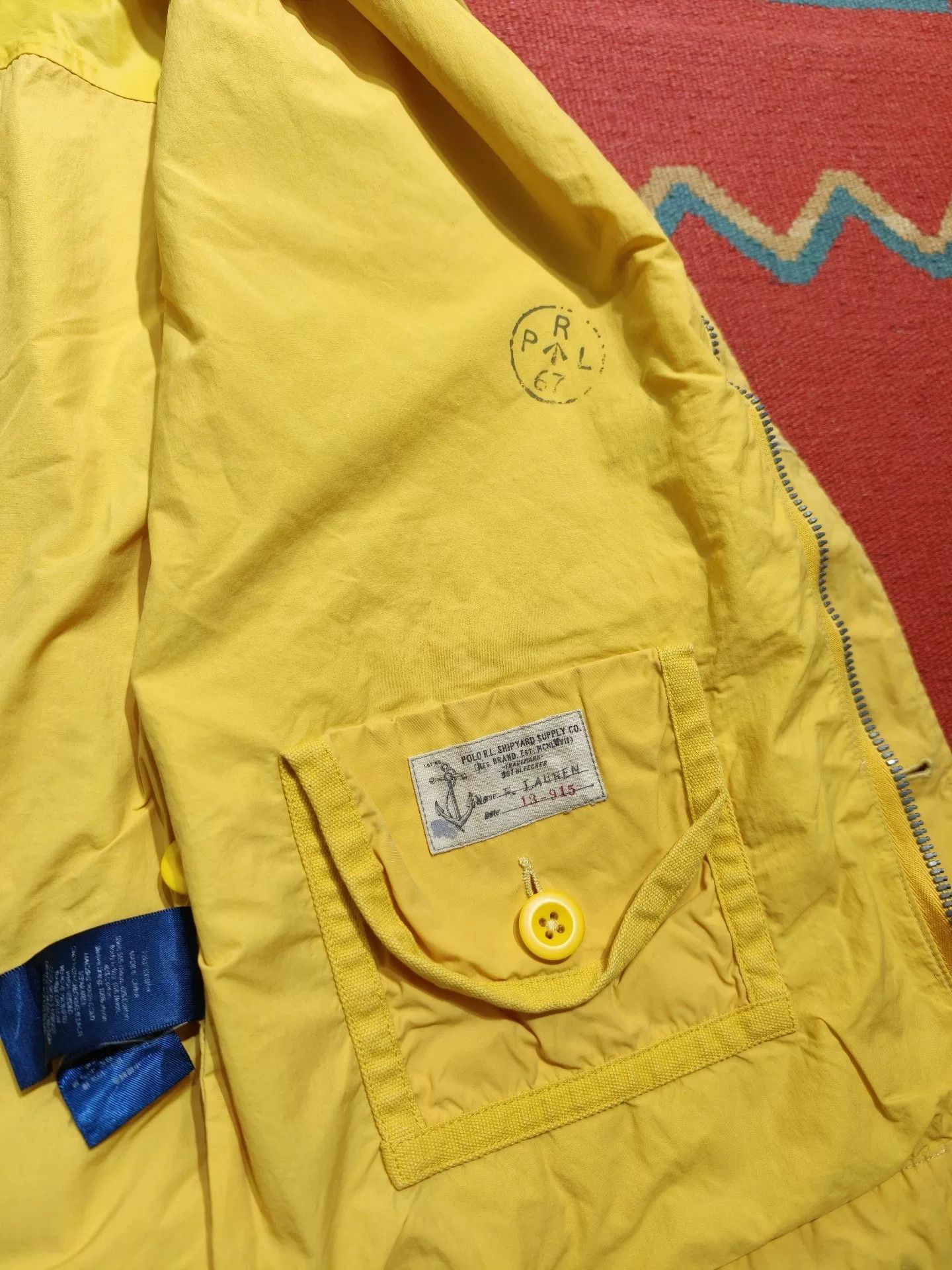 RRL Ralph Lauren Yellow Ralph Lauren Nautical Deck Jacket Size US M / EU 48-50 / 2 - 6 Thumbnail