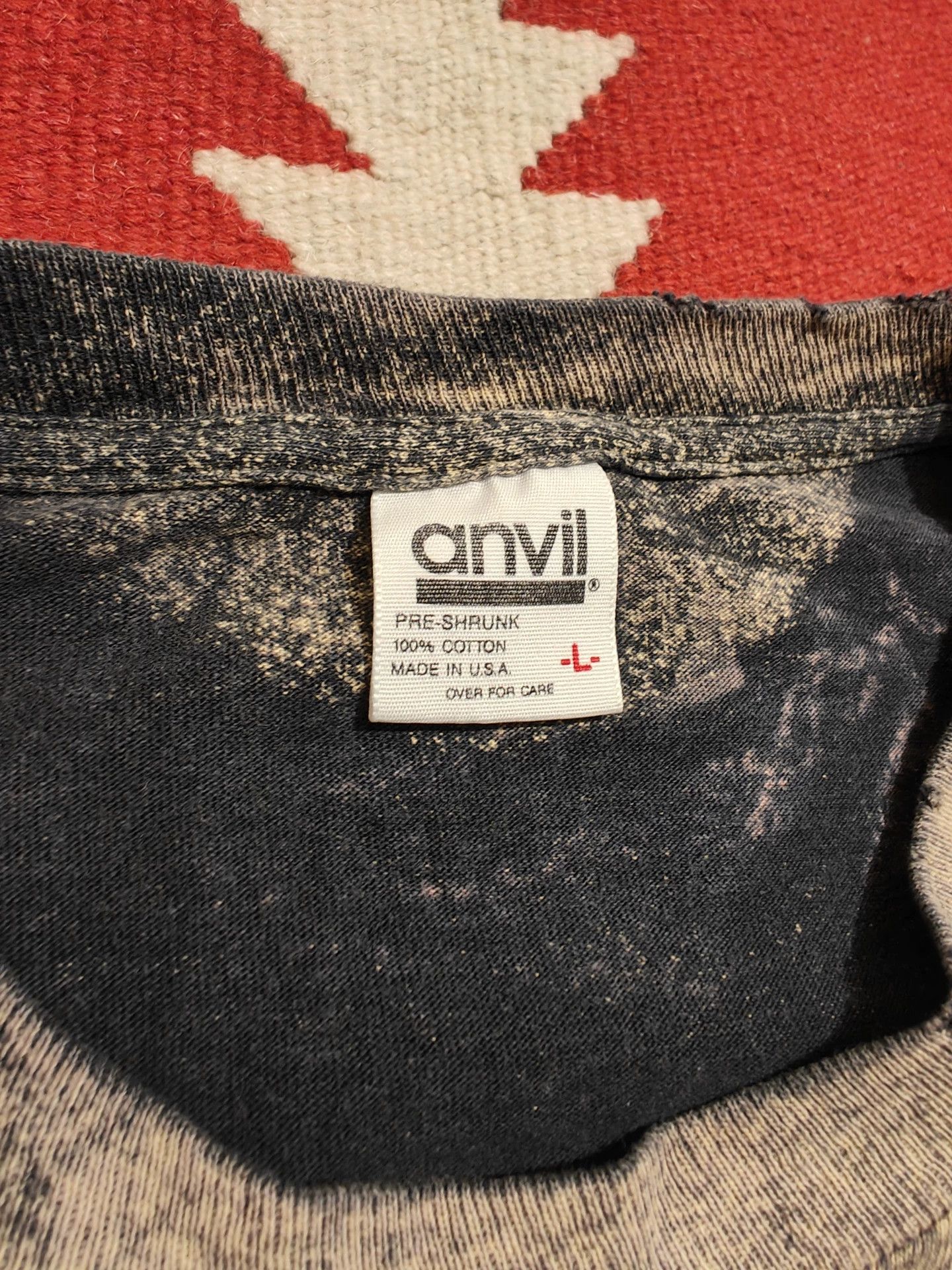 Vintage Vintage Anvil Skeleton Graphic Tee Size US L / EU 52-54 / 3 - 3 Thumbnail