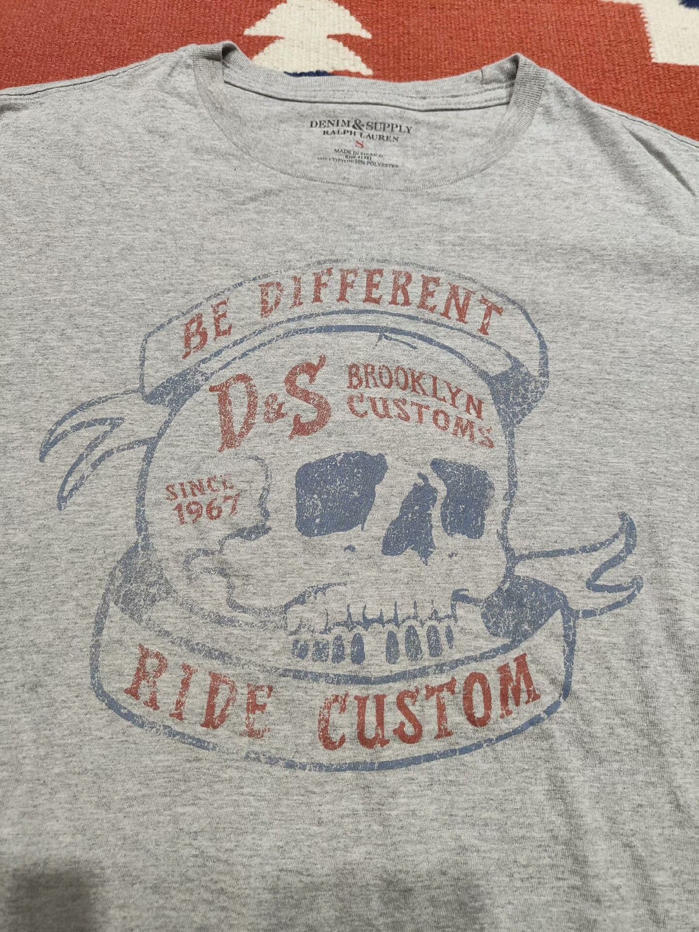 RRL Ralph Lauren RL RRL Polo Ralph Lauren Skull T-Shirt Size US S / EU 44-46 / 1 - 2 Thumbnail