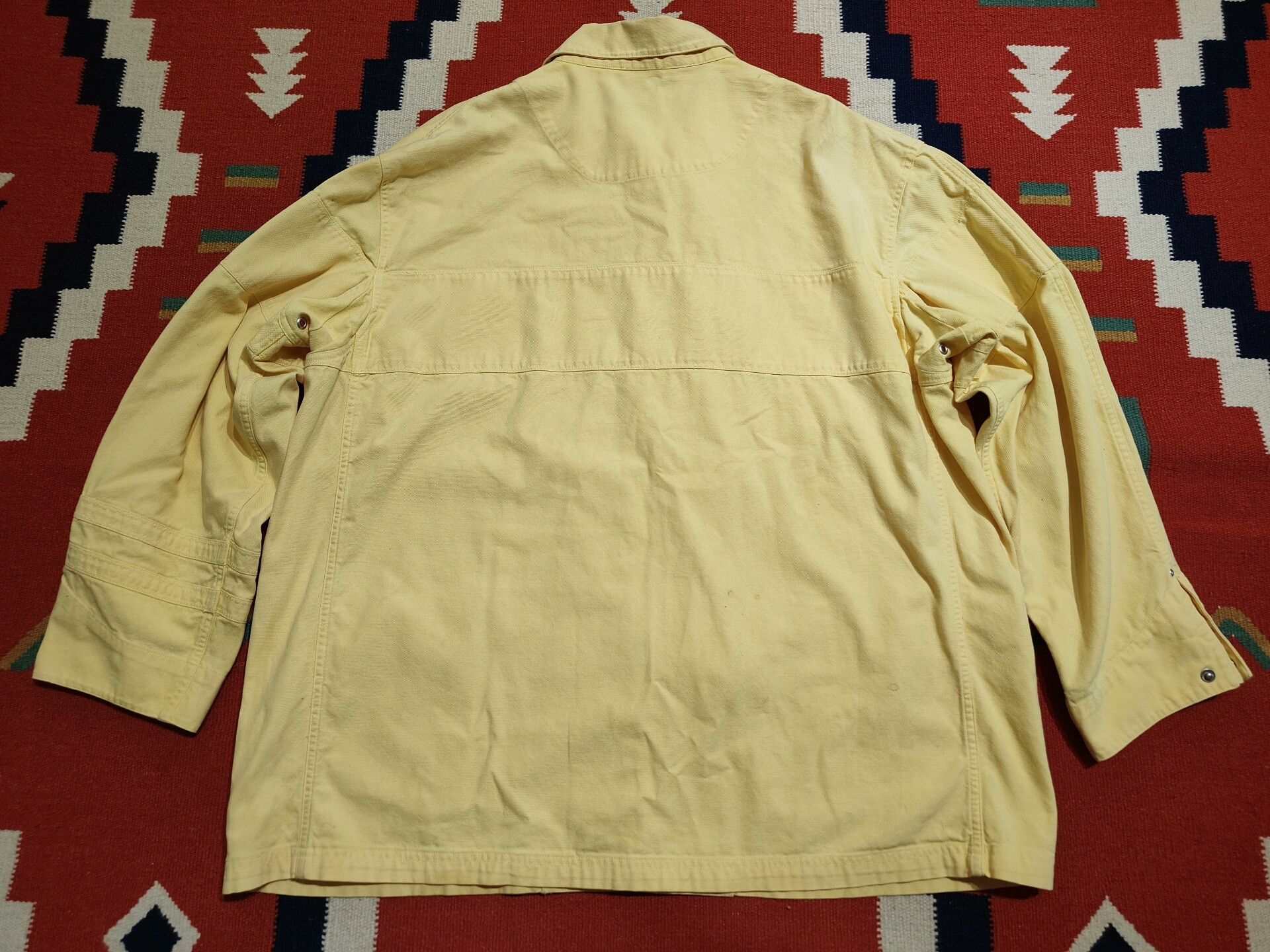 RRL Ralph Lauren Vintage Polo Yellow Firefighter Jacket Size US XL / EU 56 / 4 - 5 Thumbnail