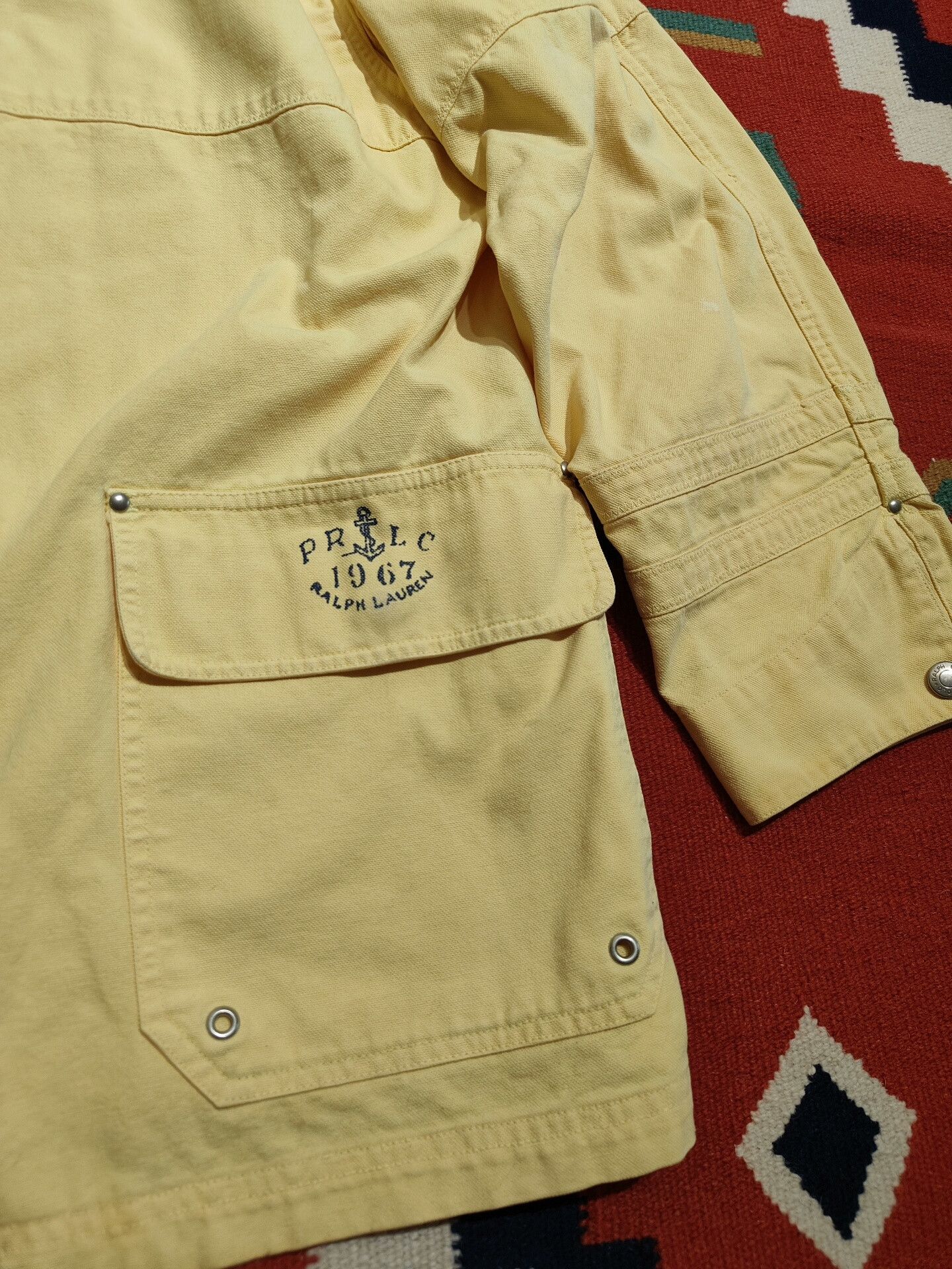RRL Ralph Lauren Vintage Polo Yellow Firefighter Jacket Size US XL / EU 56 / 4 - 7 Thumbnail
