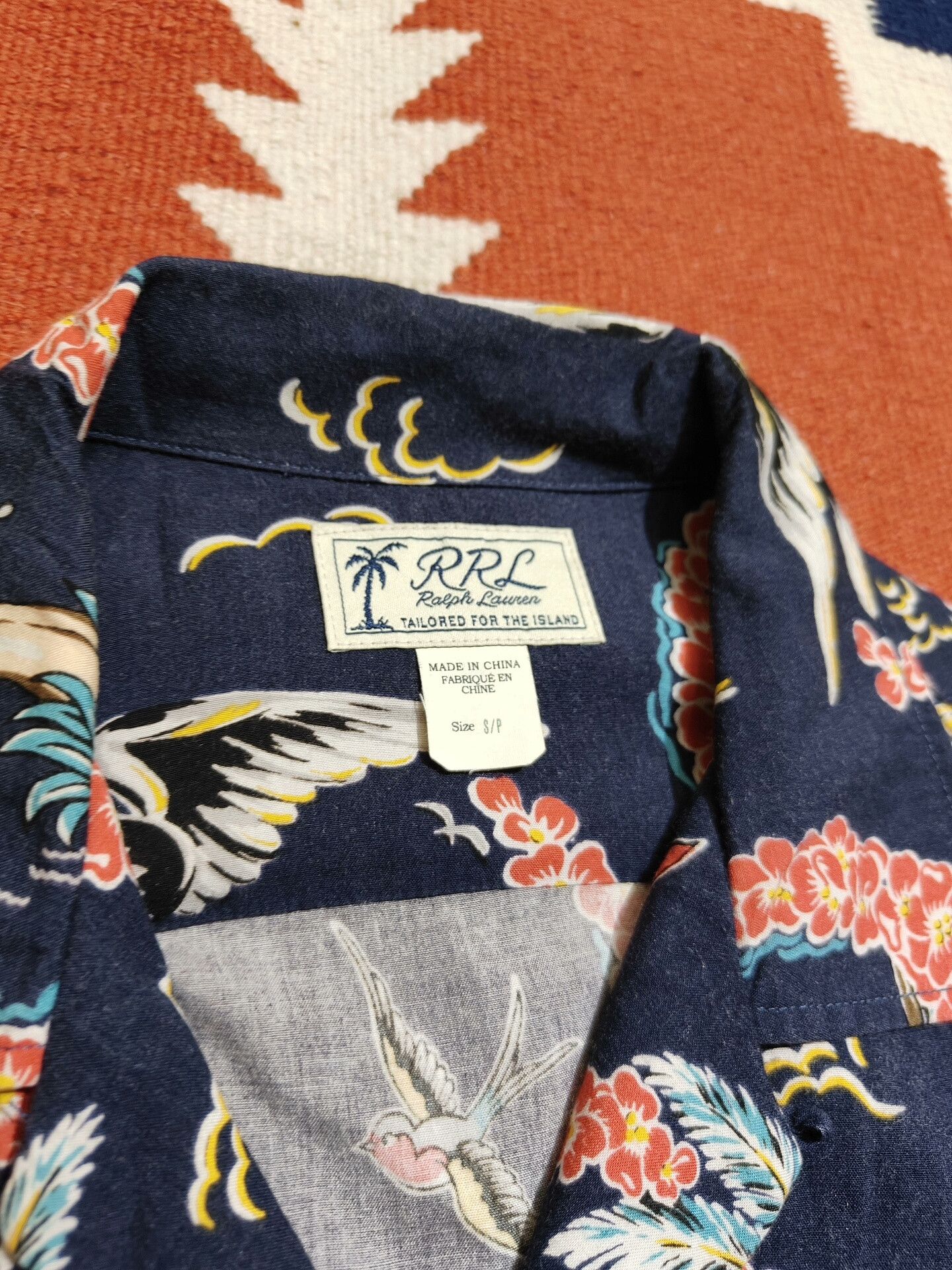 RRL Ralph Lauren RRL Aloha Military Print Short Sleeve Shirt Size US S / EU 44-46 / 1 - 5 Thumbnail