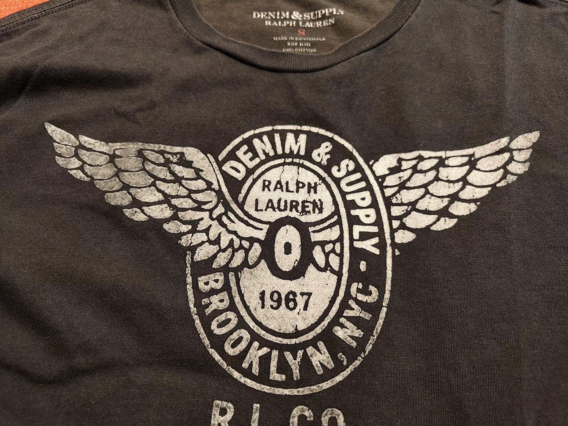 RRL Ralph Lauren RRL Short Sleeve T-Shirt with Wing Design Size US S / EU 44-46 / 1 - 5 Thumbnail