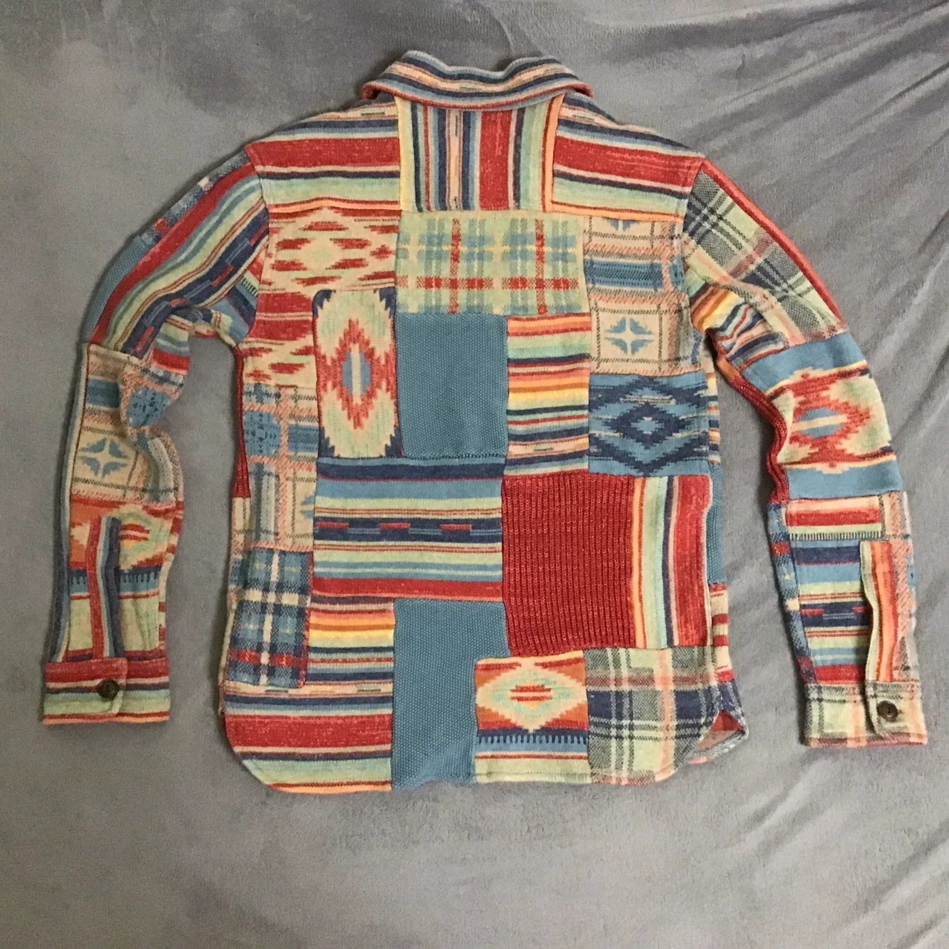 RRL Ralph Lauren RRL Ralph Lauren Patchwork Shirt Size US XS / EU 42 / 0 - 2 Thumbnail