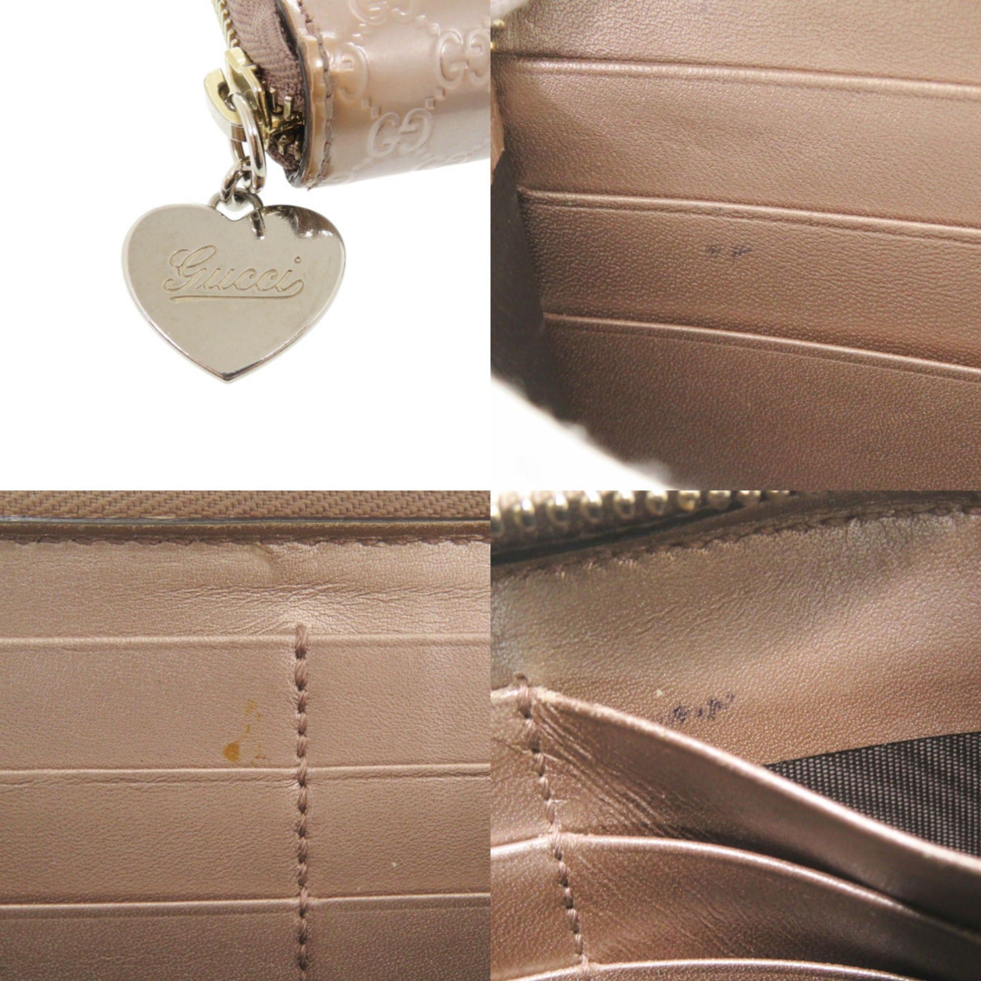 Gucci Gucci Micro Guccissima 308260 Enamel Pink Long Wallet 1052 Size ONE SIZE - 8 Thumbnail