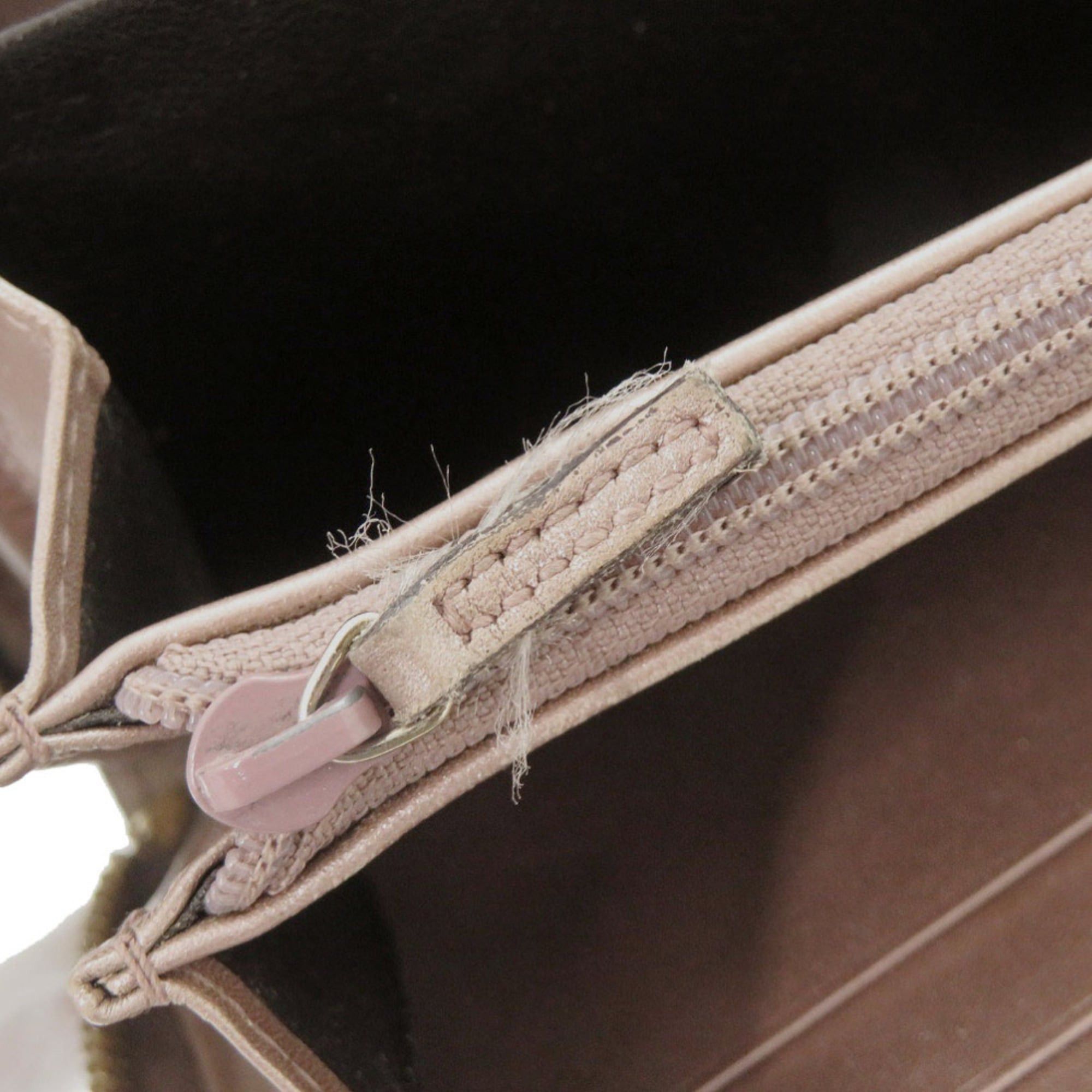 Gucci Gucci Micro Guccissima 308260 Enamel Pink Long Wallet 1052 Size ONE SIZE - 7 Thumbnail