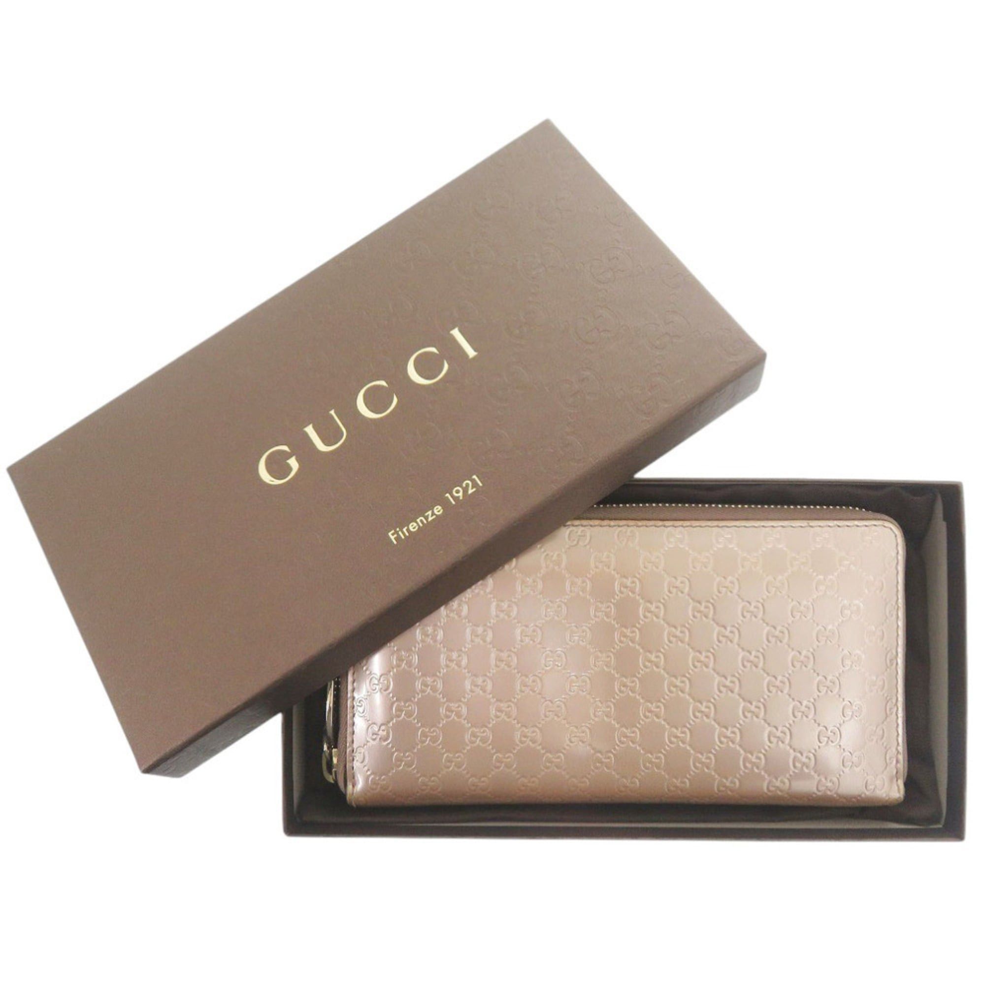 Gucci Gucci Micro Guccissima 308260 Enamel Pink Long Wallet 1052 Size ONE SIZE - 2 Thumbnail
