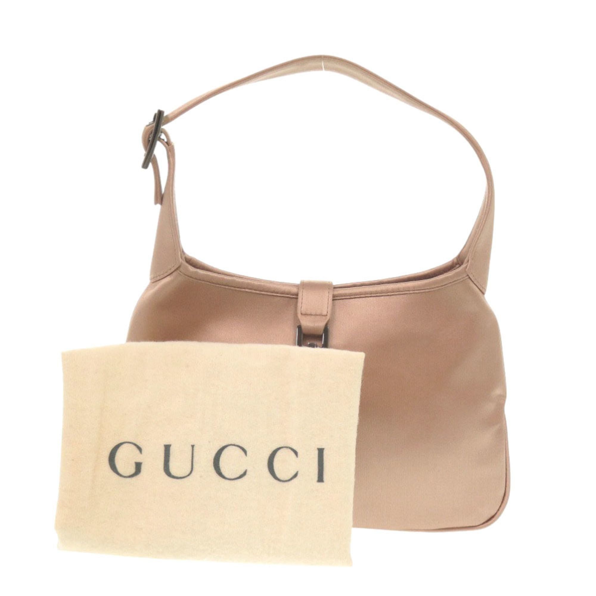 Gucci Excellent condition Gucci Vintage Jackie 005 0775 Satin Pink Handbag 1000 Size ONE SIZE - 2 Thumbnail