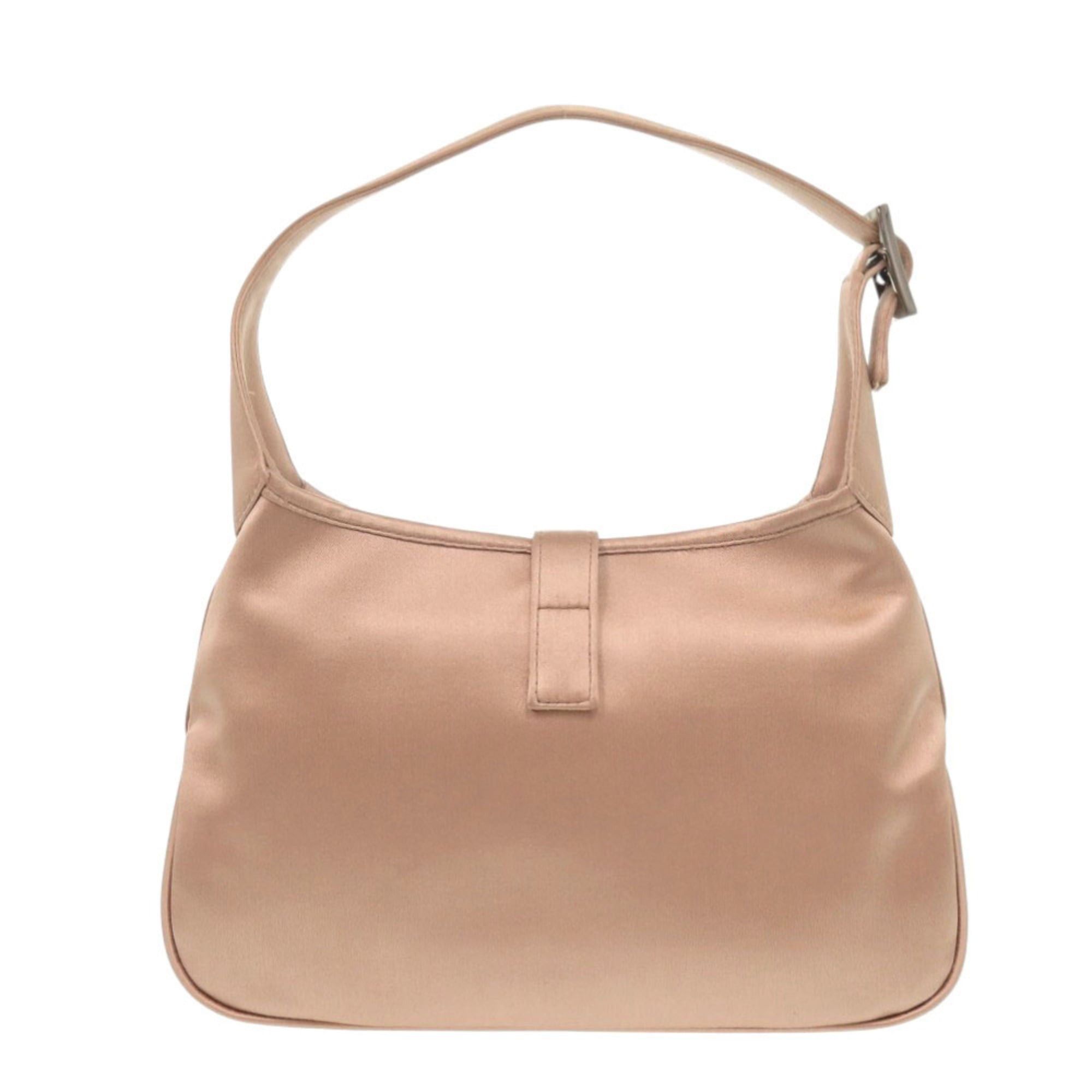 Gucci Excellent condition Gucci Vintage Jackie 005 0775 Satin Pink Handbag 1000 Size ONE SIZE - 3 Thumbnail