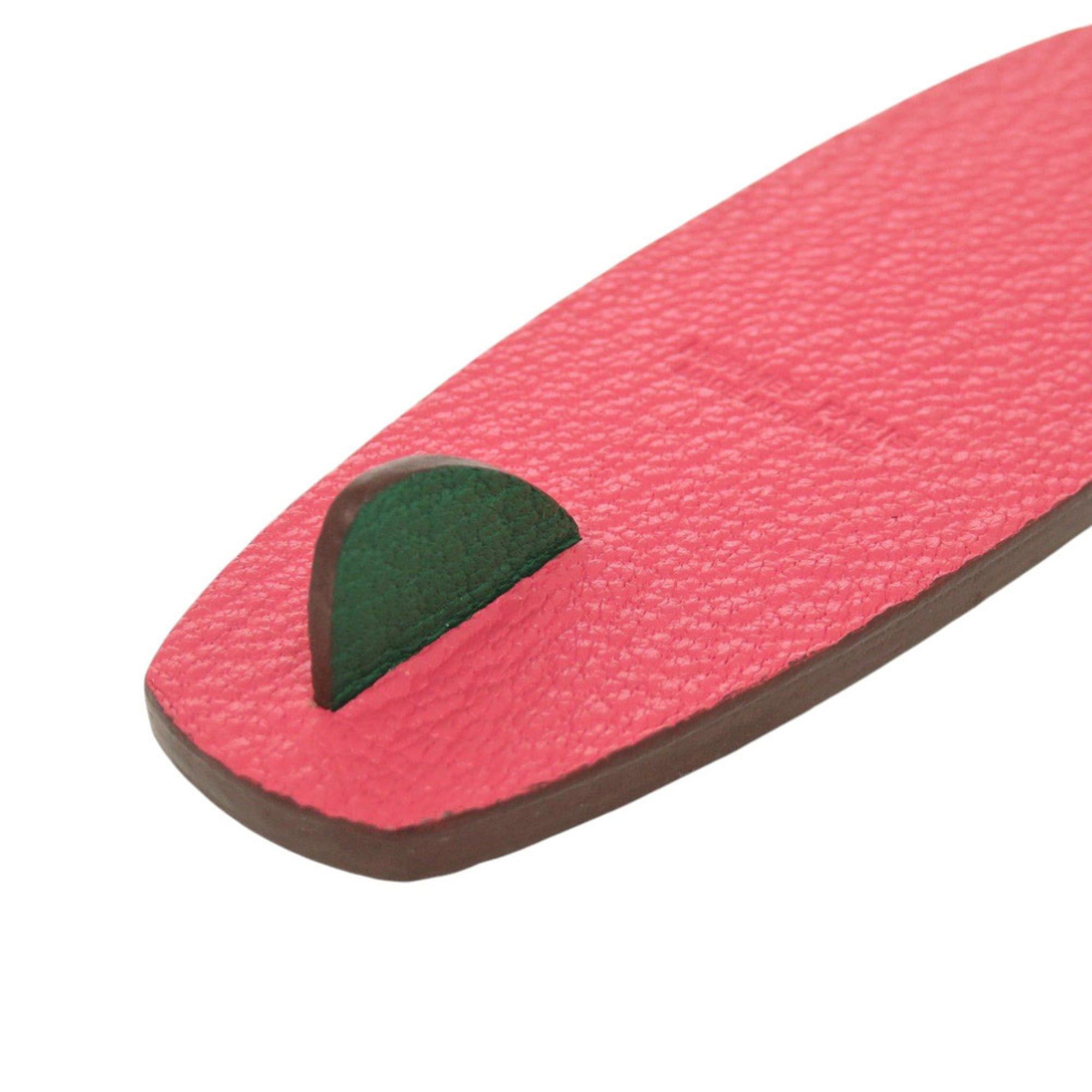 Hermes Hermes Like new Hermès Surfboard Bag Charm Chevre Mysore Rose Lipstick Lime Keychain Pink 1185 Size ONE SIZE - 5 Thumbnail