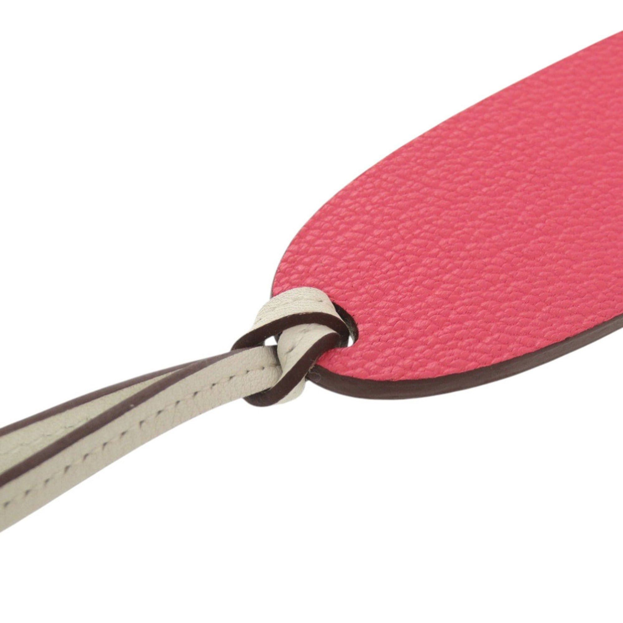 Hermes Hermes Like new Hermès Surfboard Bag Charm Chevre Mysore Rose Lipstick Lime Keychain Pink 1185 Size ONE SIZE - 7 Thumbnail