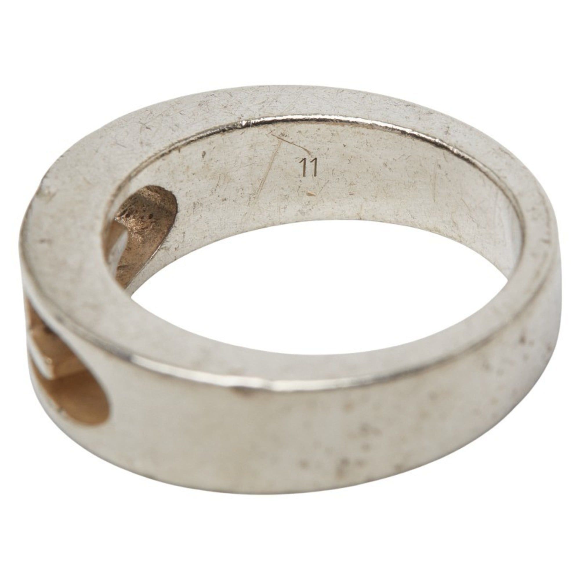 Gucci Gucci Double G Ring #11 SV925 Silver Women's GUCCI Size ONE SIZE - 8 Thumbnail