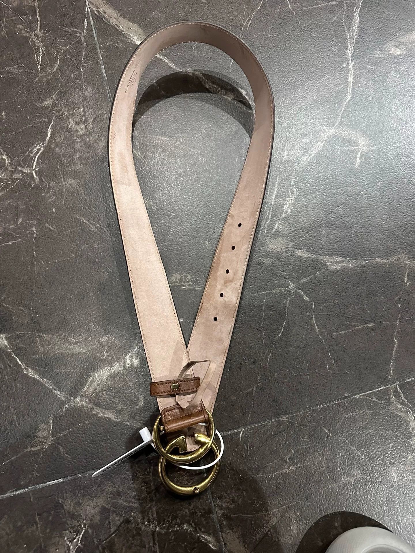 Gucci Gucci Double G Smooth Buckle Leather Belt Size ONE SIZE - 2 Thumbnail