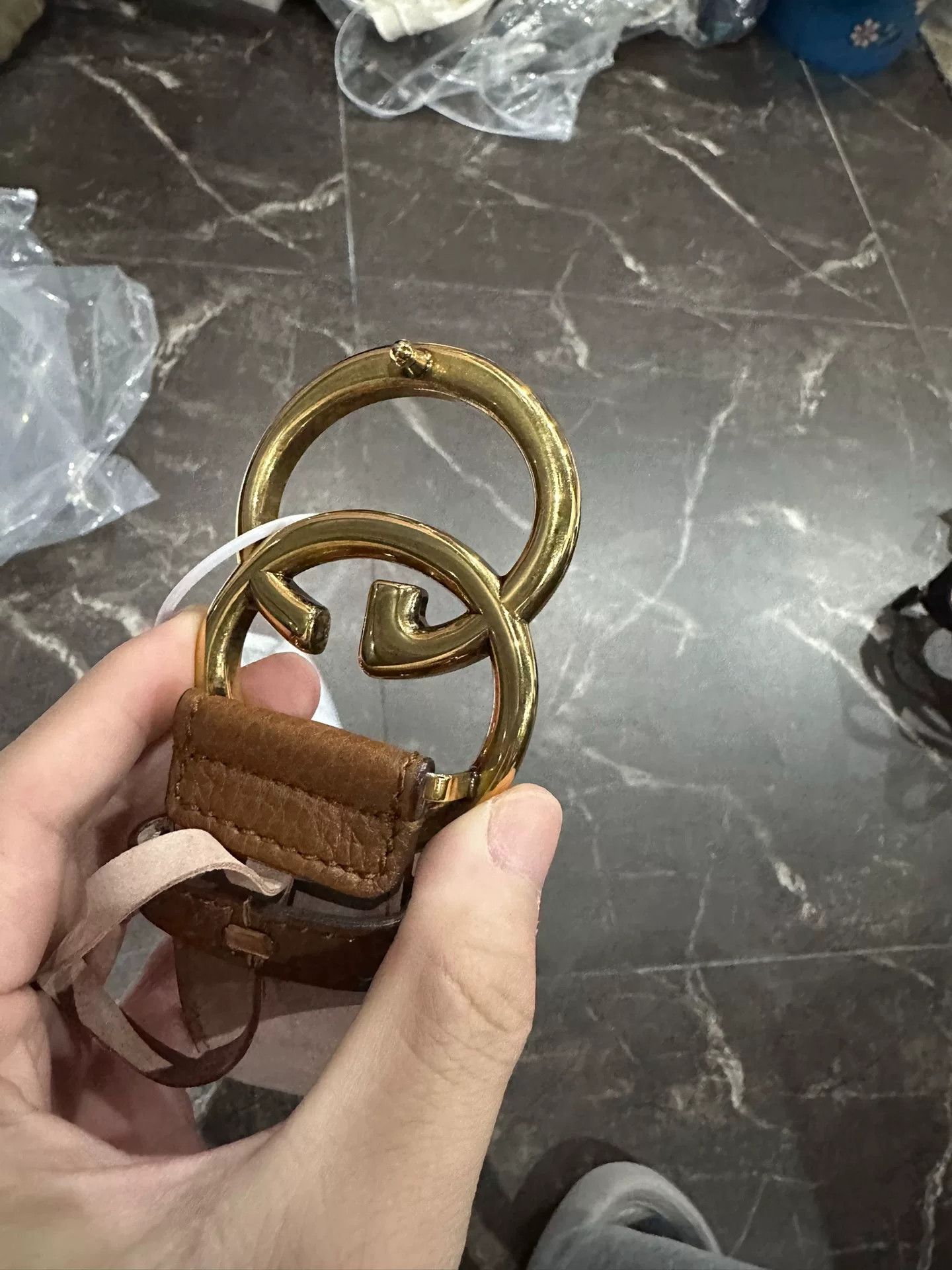Gucci Gucci Double G Smooth Buckle Leather Belt Size ONE SIZE - 4 Thumbnail