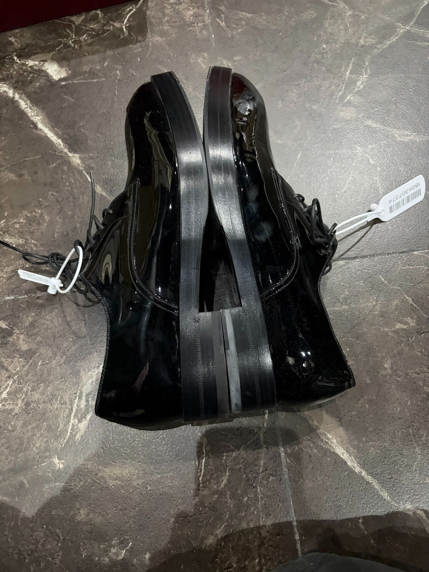 Gucci Gucci Men's Patent Leather Low-Top Sneakers Size US 8 / EU 41 - 4 Thumbnail