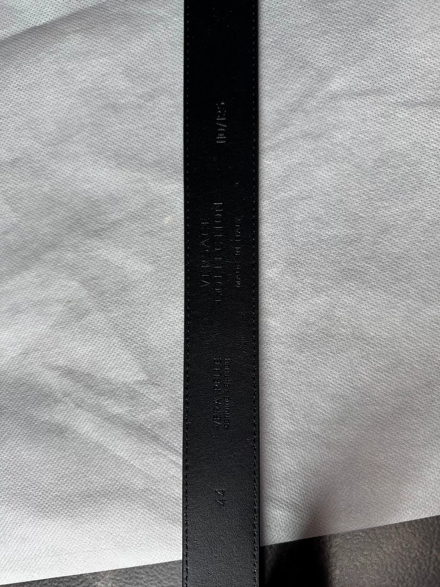 Versace Versace Men's Black Leather Belt Size ONE SIZE - 5 Thumbnail