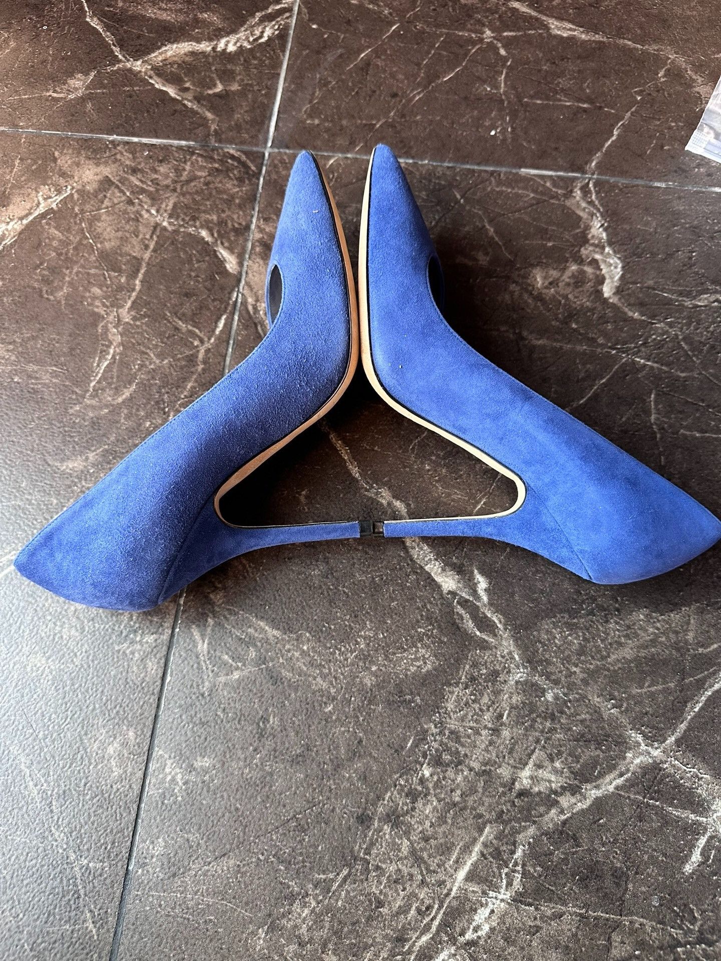 Dior Dior Blue Suede High Heels Size US 6 / IT 36 - 5 Thumbnail