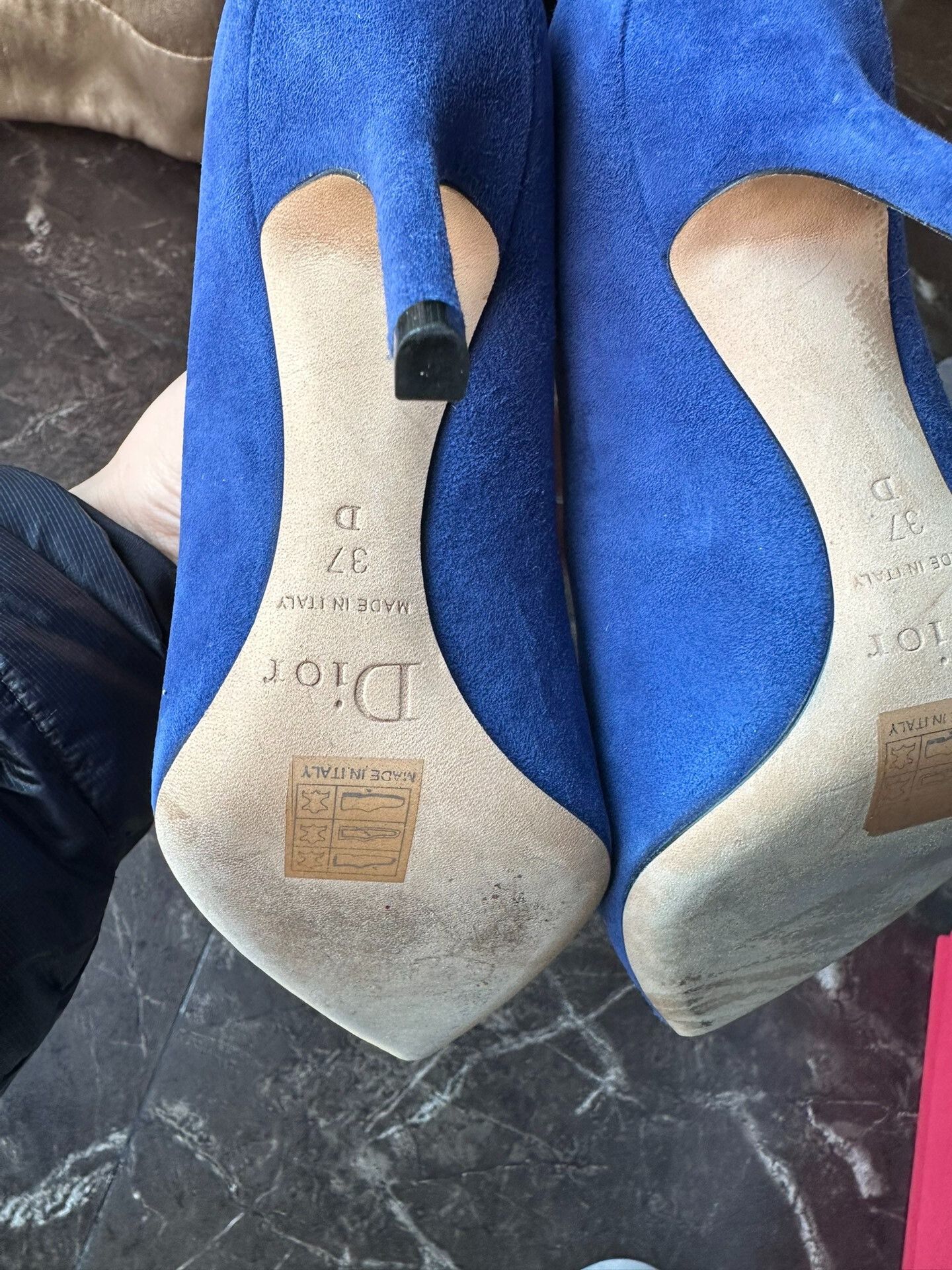 Dior Dior Blue Suede High Heels Size US 6 / IT 36 - 8 Thumbnail