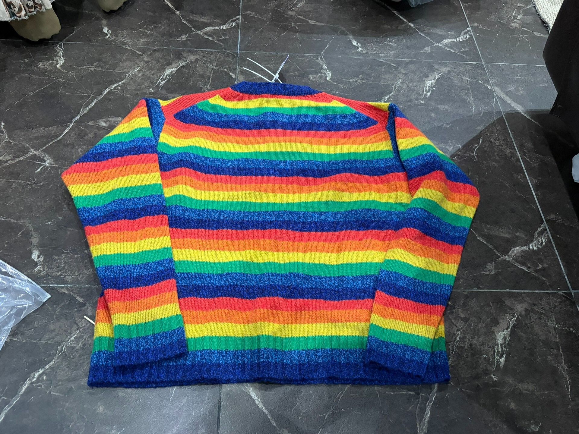 Acne Studios Acne Studios Rainbow Striped Wool Sweater Size S / US 4 / IT 40 - 5 Thumbnail