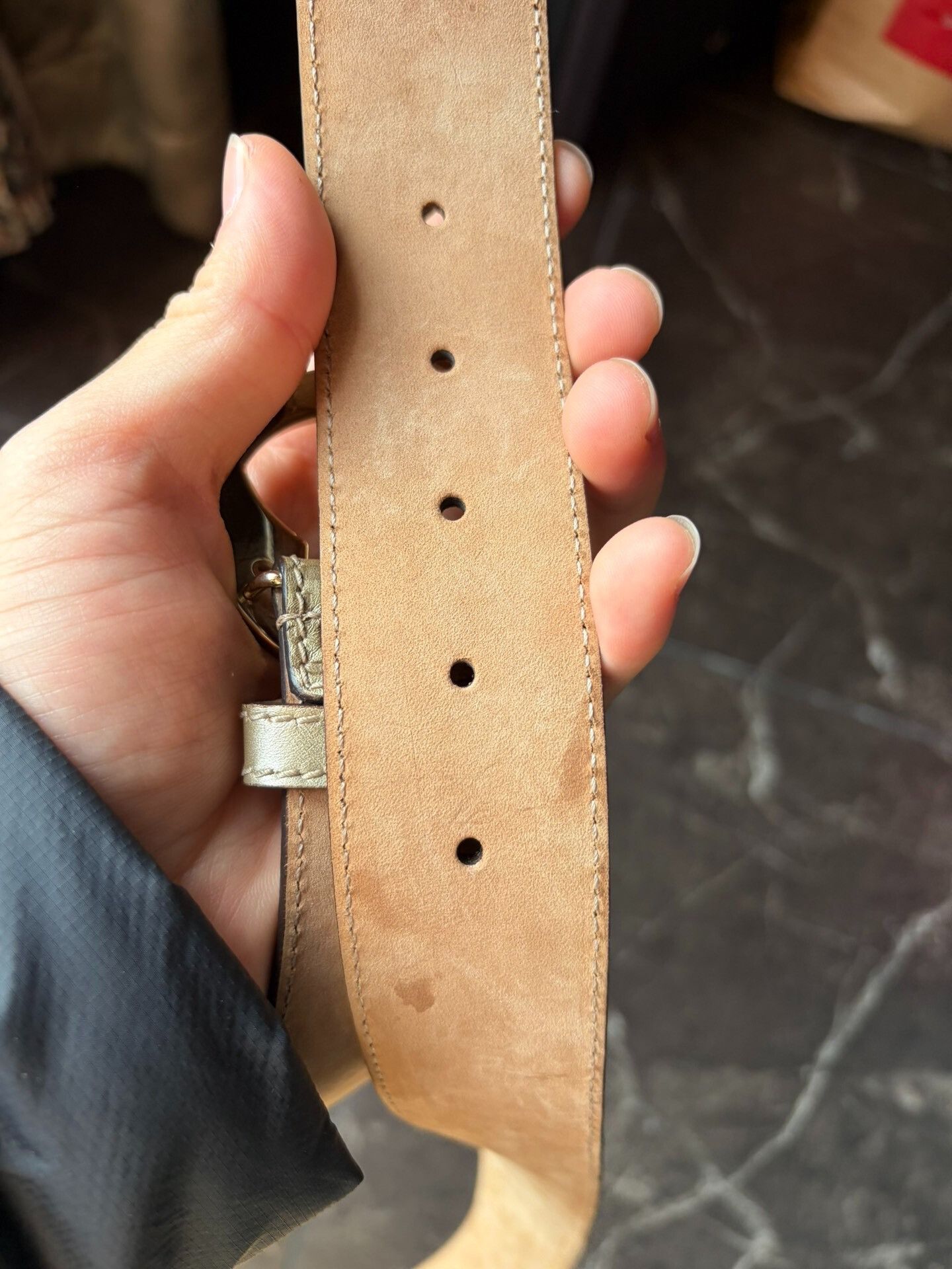 Gucci Gucci Gold Double G Buckle Belt Size ONE SIZE - 7 Thumbnail