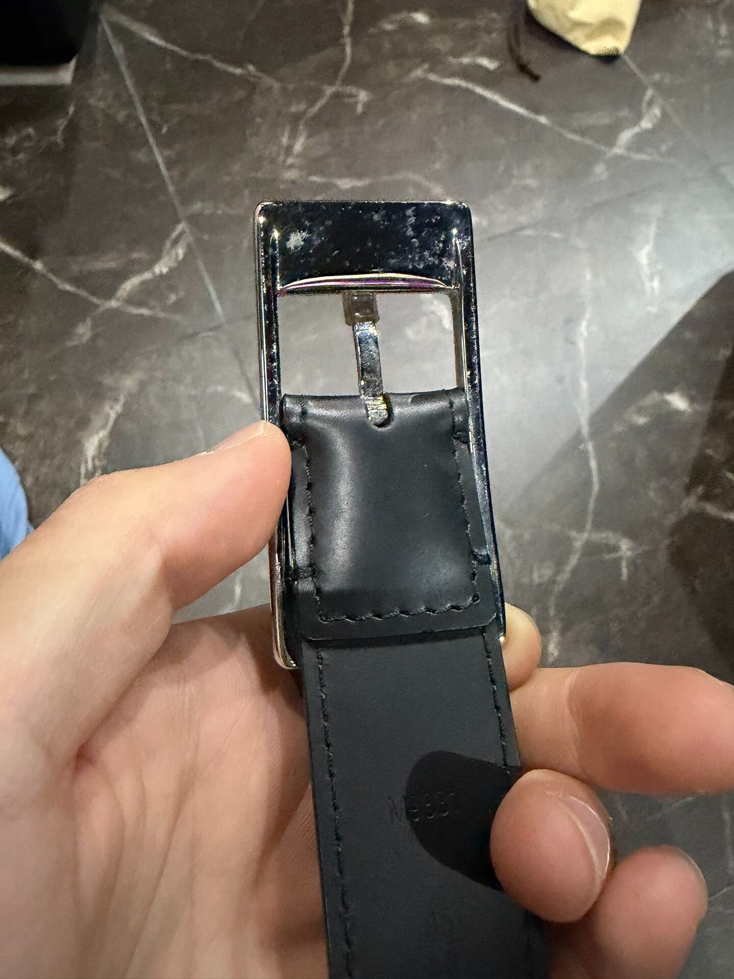 Louis Vuitton LV Mirage Mirror Black Calfskin Belt Size ONE SIZE - 4 Thumbnail