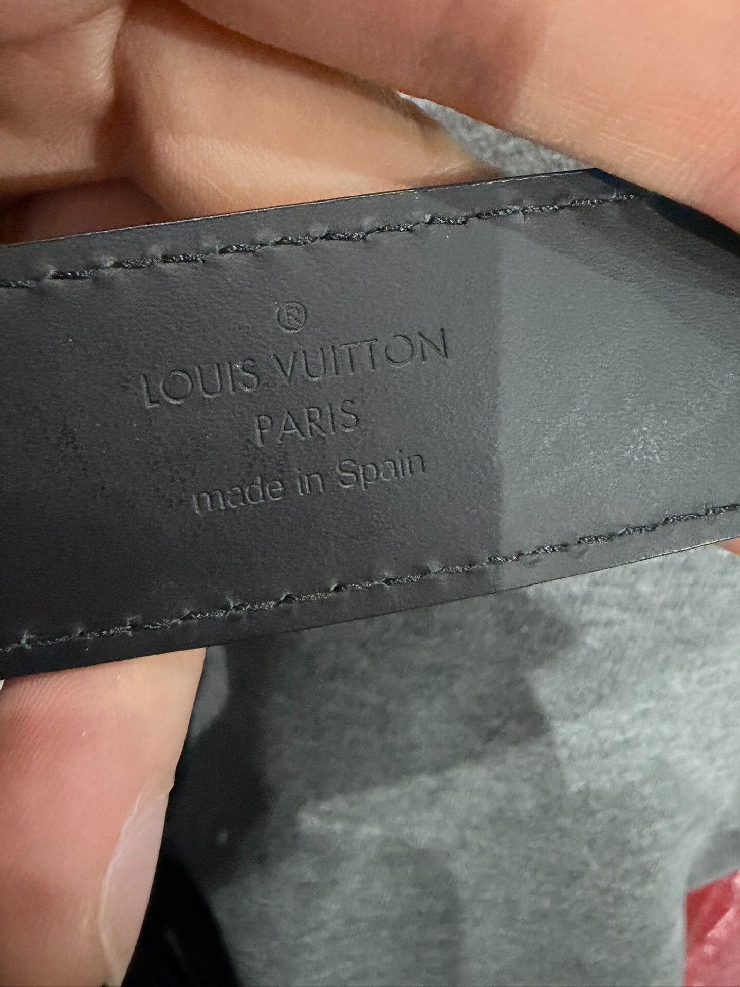 Louis Vuitton LV Mirage Mirror Black Calfskin Belt Size ONE SIZE - 7 Thumbnail