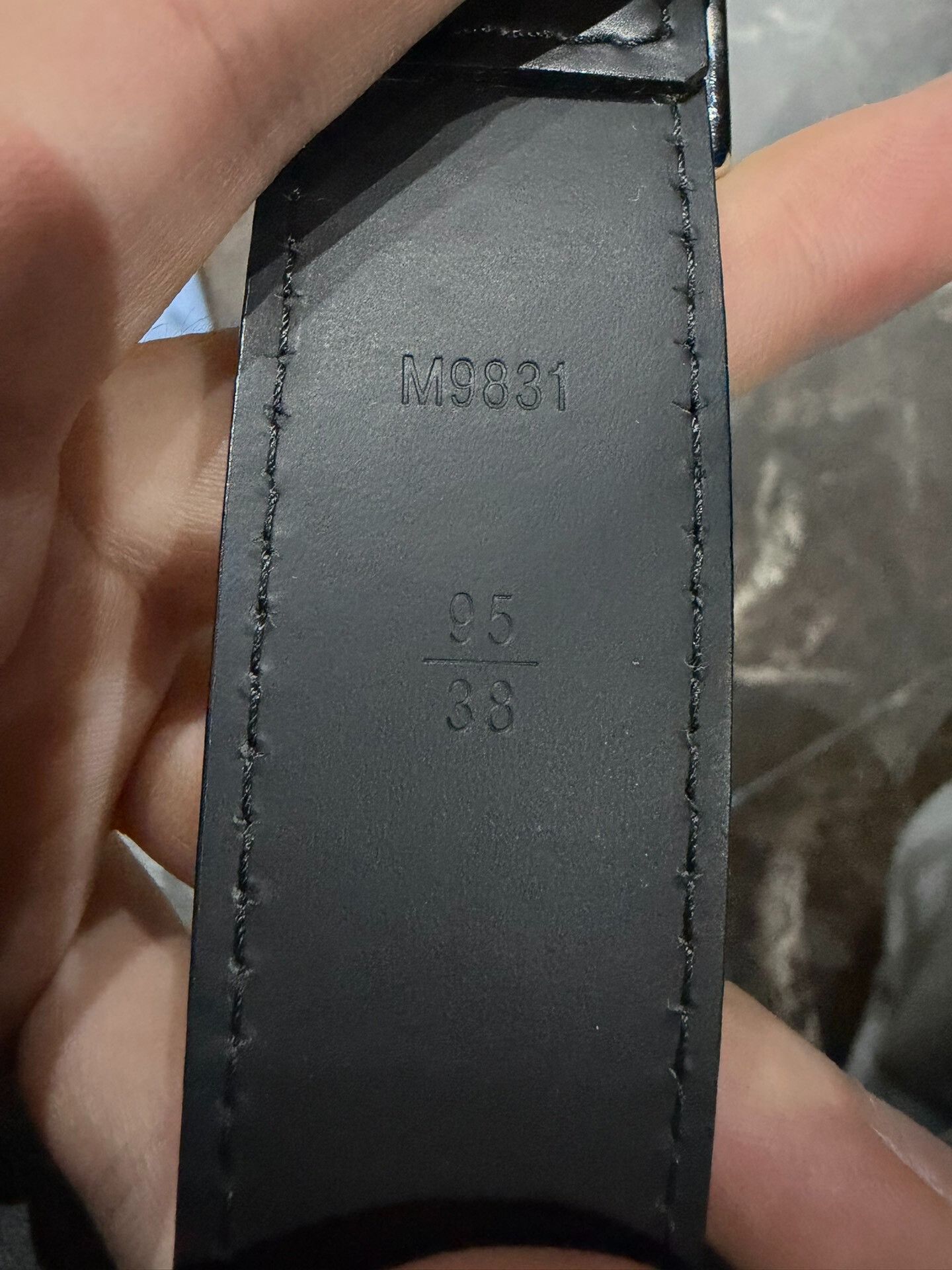 Louis Vuitton LV Mirage Mirror Black Calfskin Belt Size ONE SIZE - 8 Thumbnail