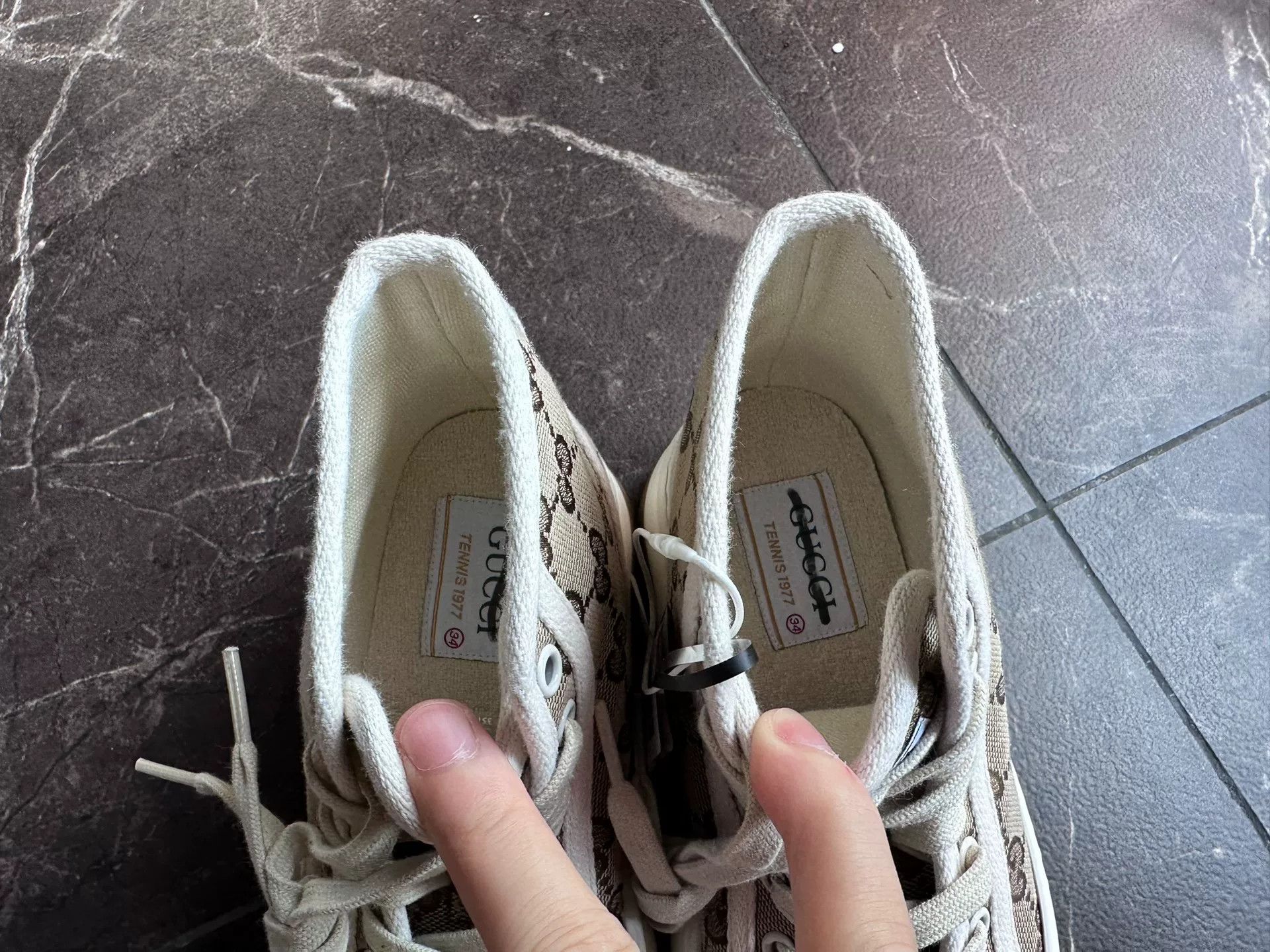 Gucci Gucci Logo High-Top Thick Sole Sneakers Size US 4 / IT 34 - 3 Thumbnail