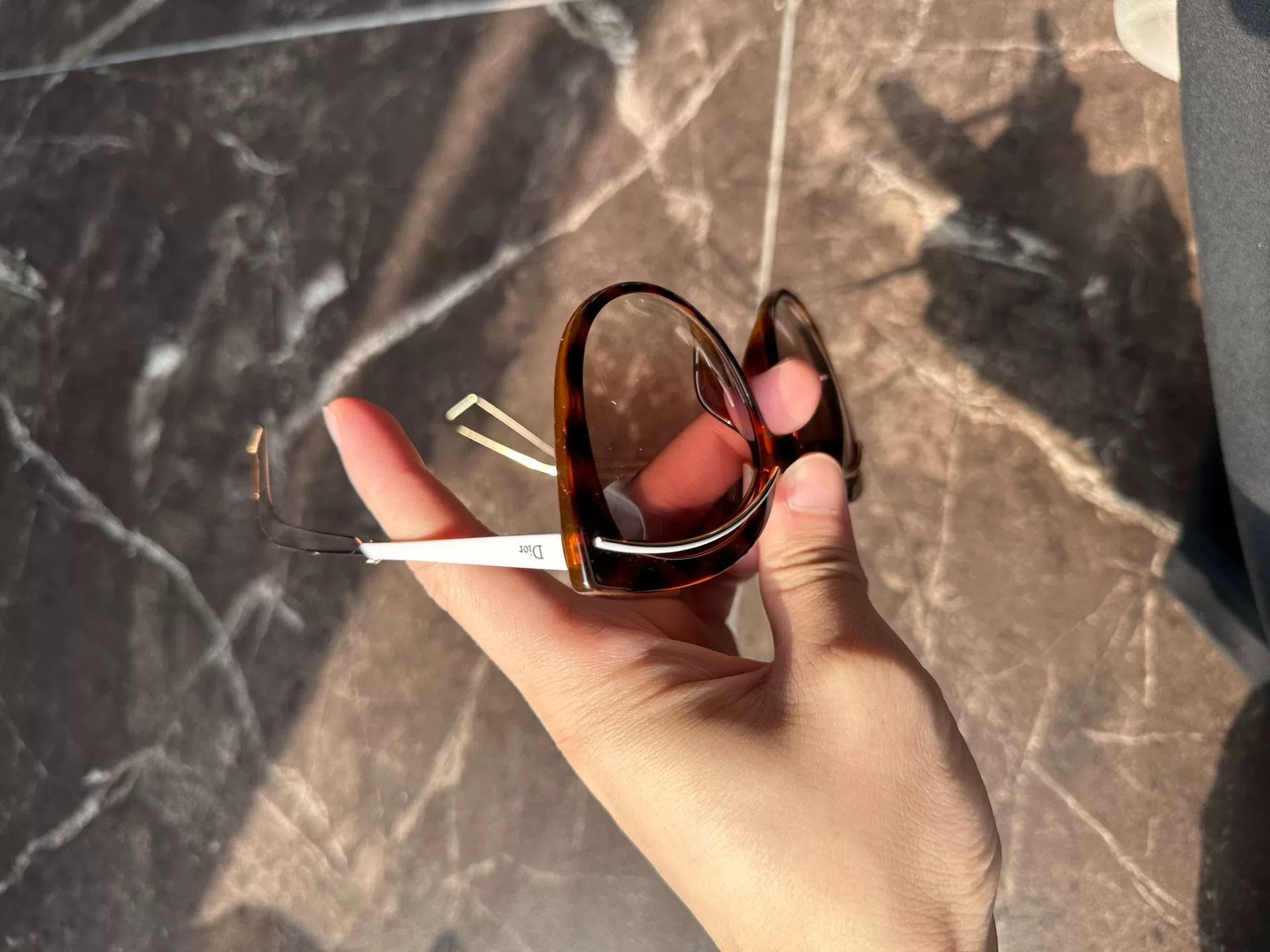 Dior Dior Brown Leopard Print Sunglasses Size ONE SIZE - 2 Thumbnail